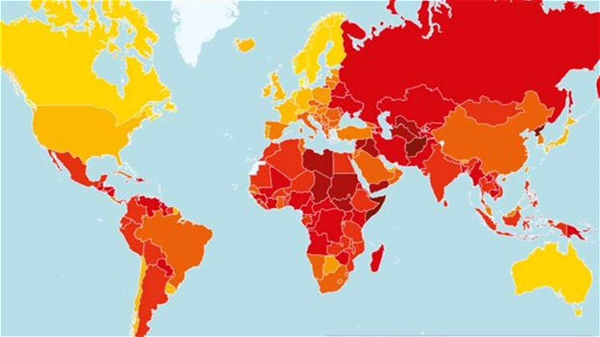 Lebanese officials ranked among the world's most corrupt