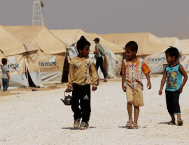 وفاة طفلين سوريين اثر حريق بمخيم شمال الاردن