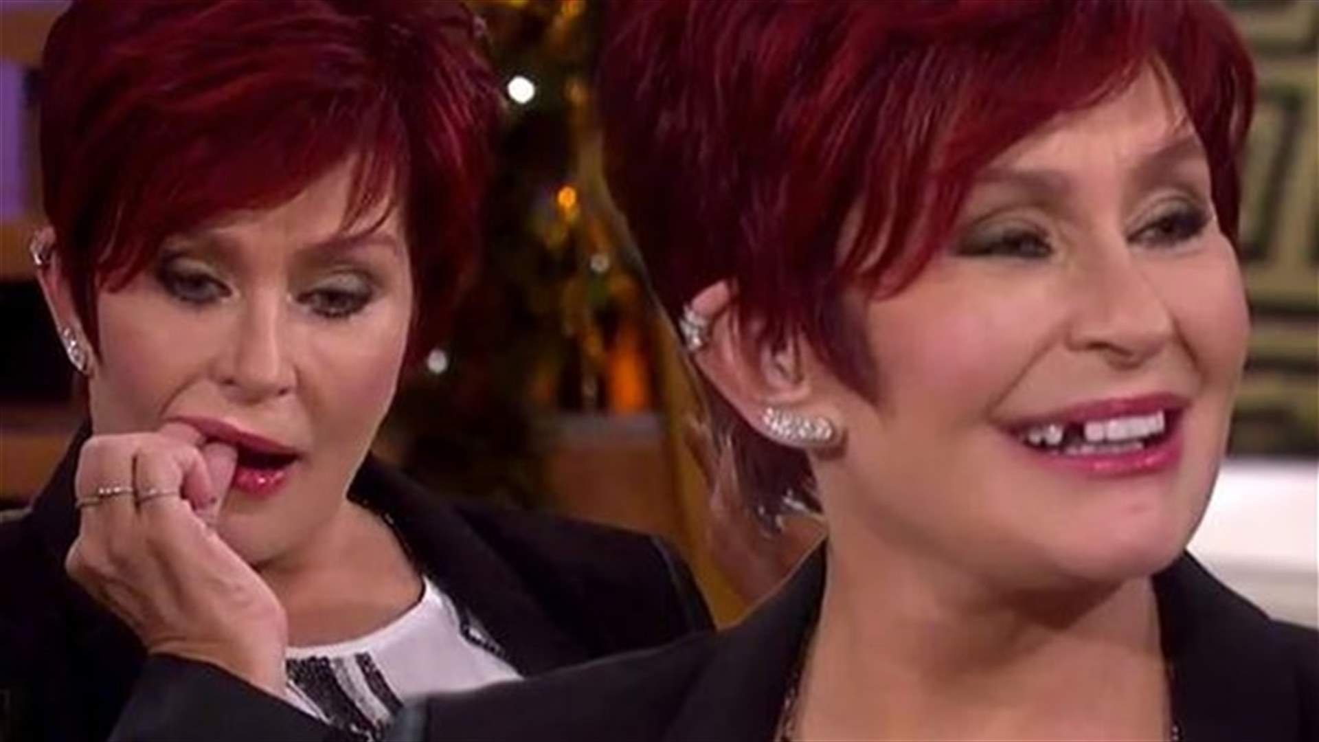 [VIDEO] Hilarious! Sharon Osbourne Loses Front Tooth During Live TV Show