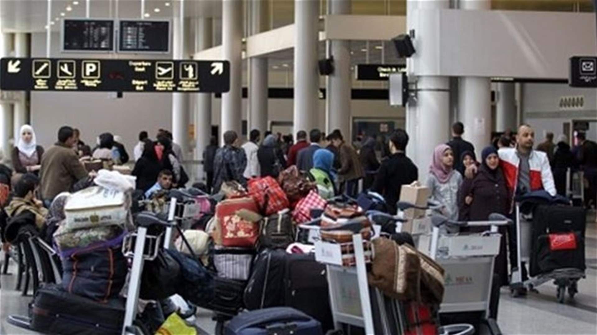 المطار : ارتفاع عدد الركاب خلال الشهر الماضي 5 بالمئة