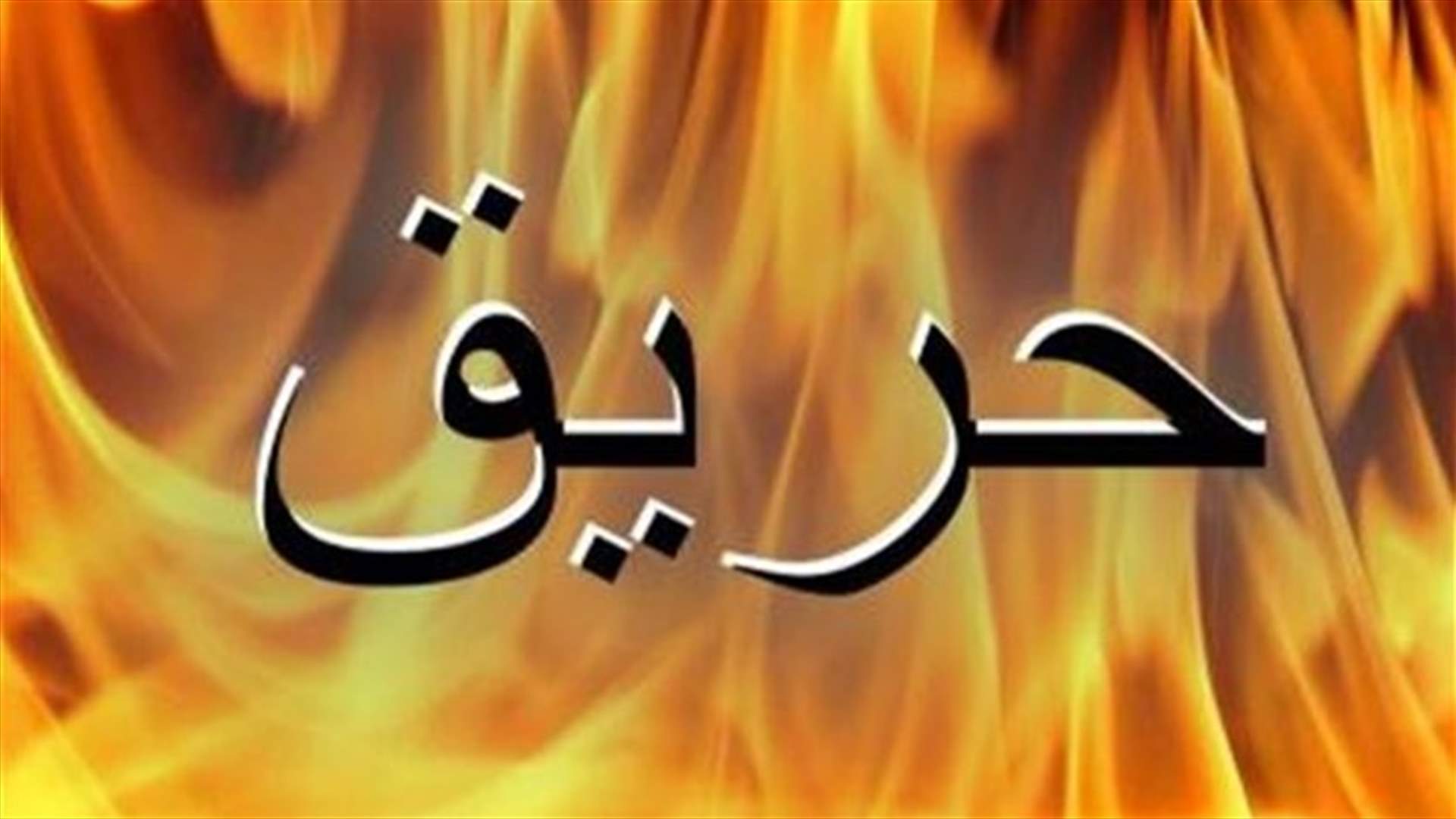 اندلاع حريق في محل لبيع زيت السيارات في حلبا