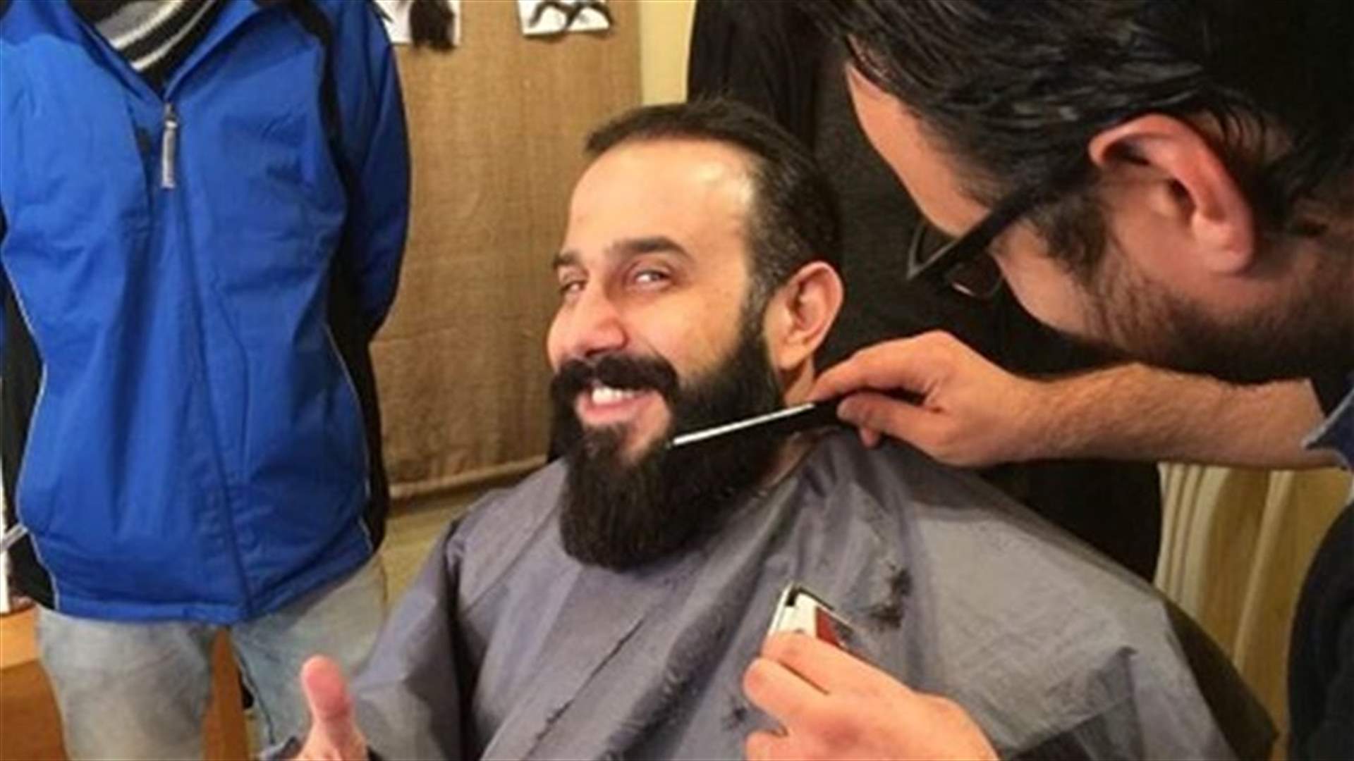 بالصور: بعد ترحيله من مصر قصي خولي في بيروت لتصوير بنت الشهبندر