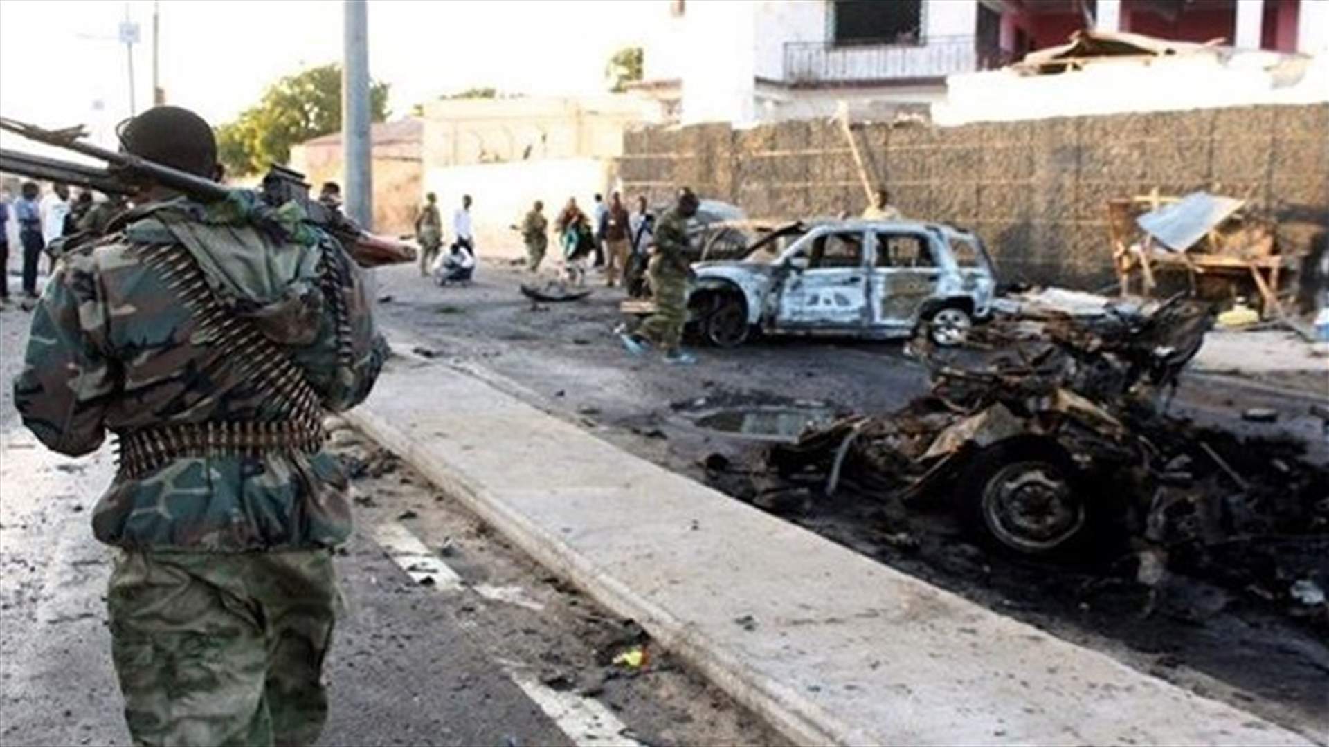 Large blast at Mogadishu hotel as suicide car bomber hits