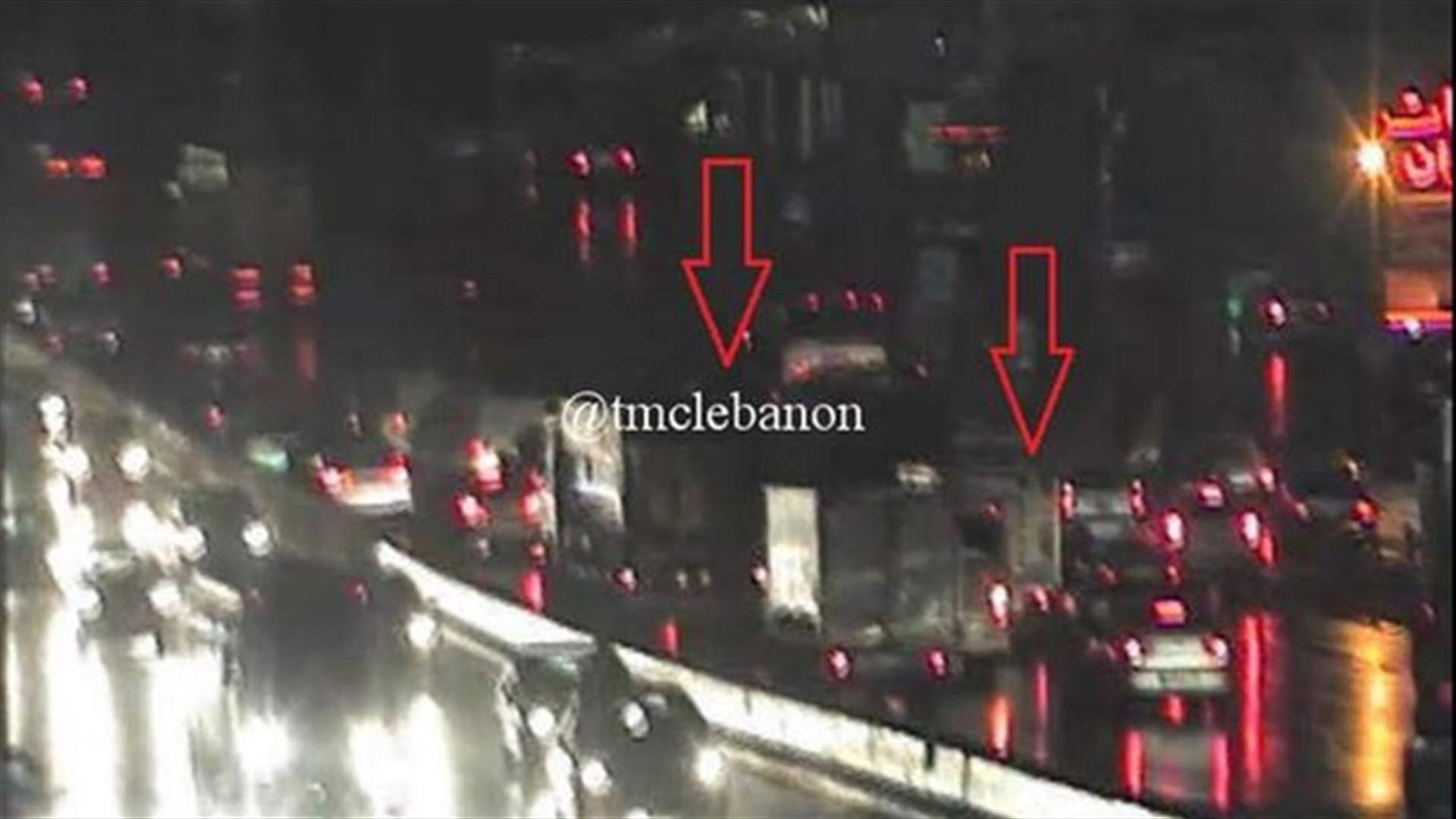 حادث سير بين 6 سيارات على جسر انطلياس