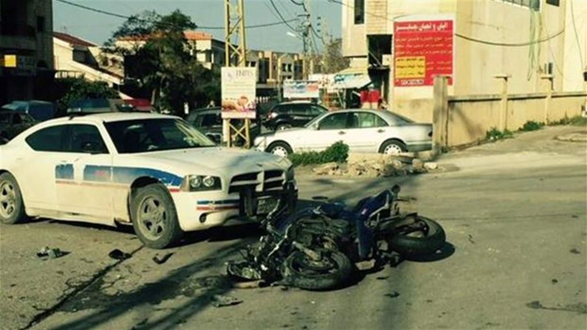 جرح شاب وفتاة بحادث سير على طريق عام الحوش في قانا