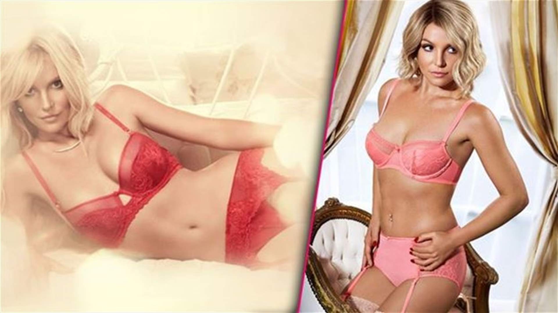 [PHOTOS] Britney Spears Promotes Her Intimate Collection In Pink Bra And Knickers