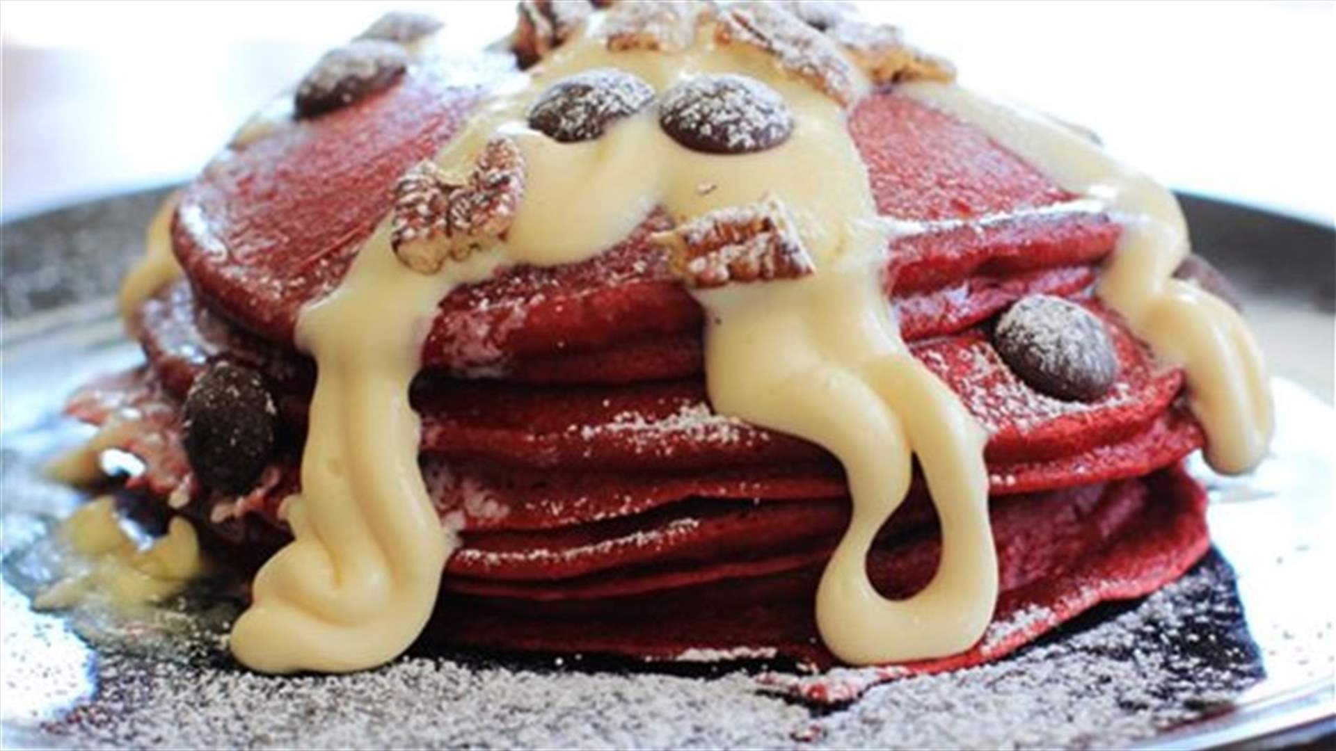 Red Velvet Pancake Cake