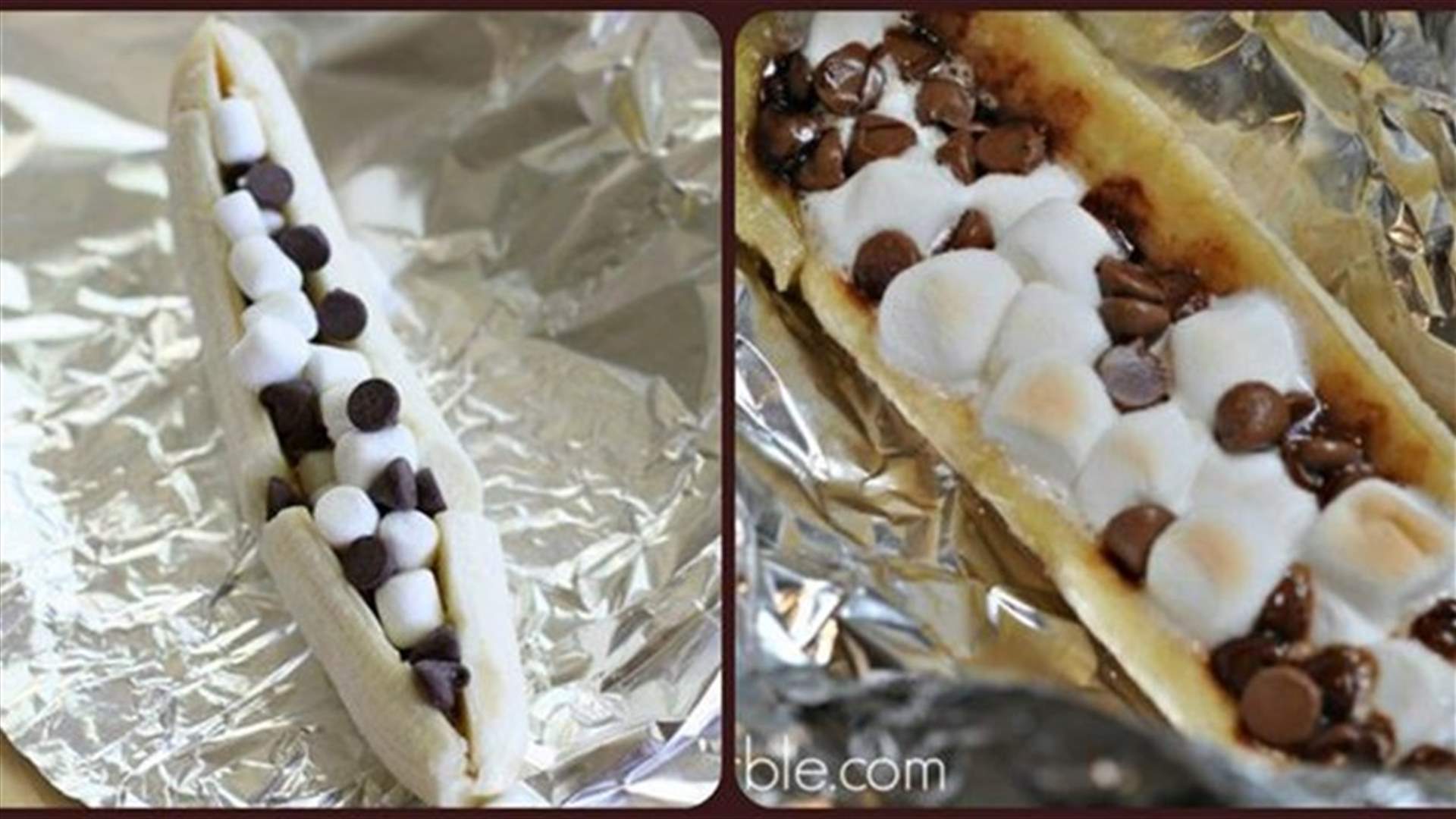 The Best Winter Dessert: Grilled Marshmallow Bananas 