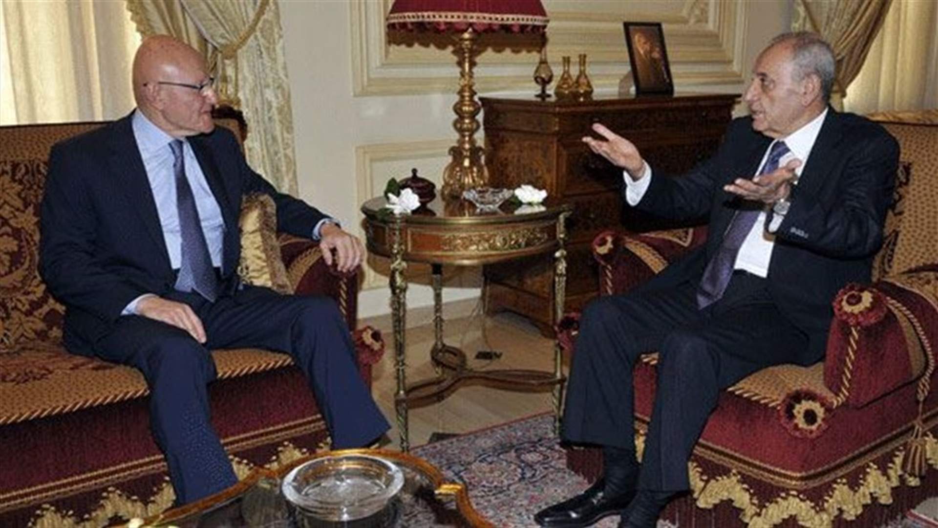 Salam meets with Berri, discusses work mechanism during cabinet session