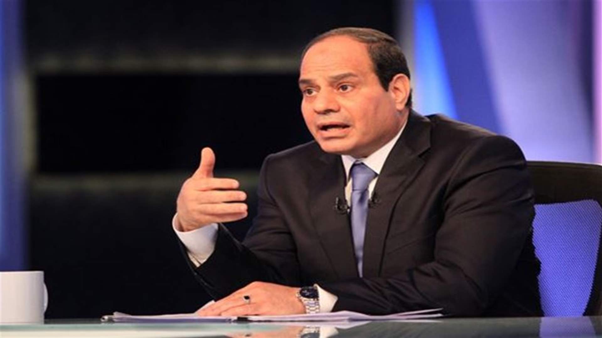 Egypt's Sisi tours border with Libya after bombing IS targets