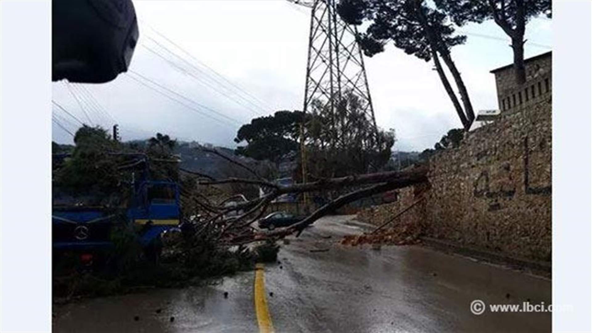 Storm Windy: High winds and heavy rains across various Lebanese regions