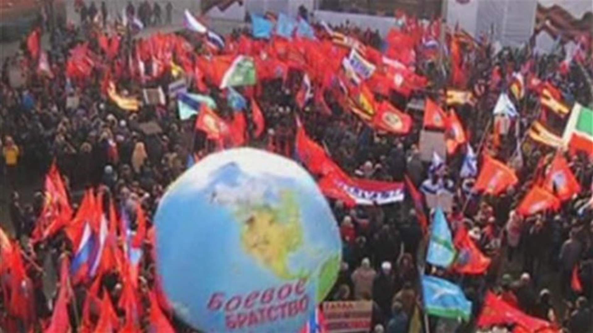 تظاهرة في موسكو ضد نموذج الثورة الاوكرانية