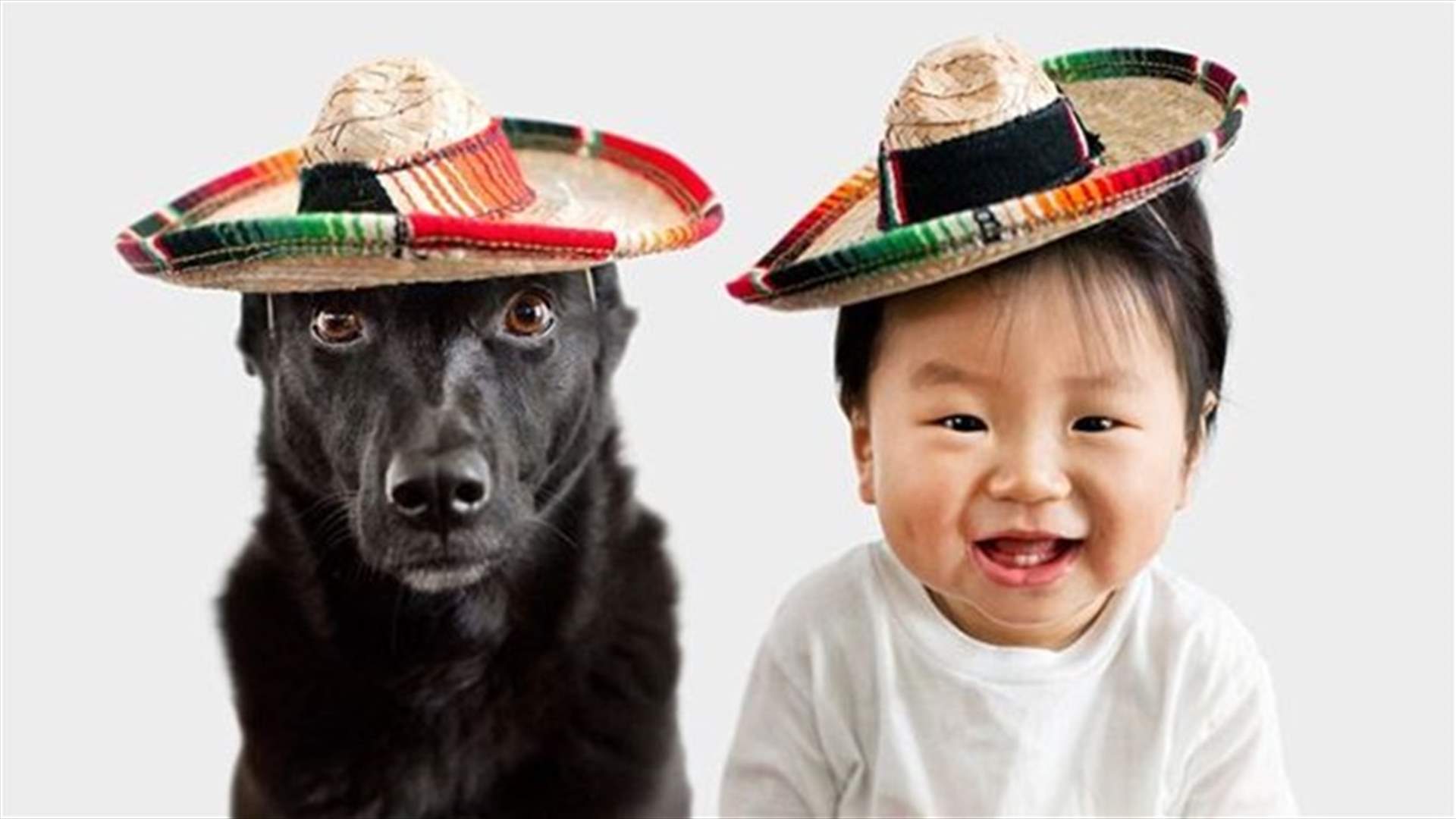 [PHOTOS] Mother Dresses Her Baby Boy And Dog In Matching Hats For Adorable Photo-Shoot