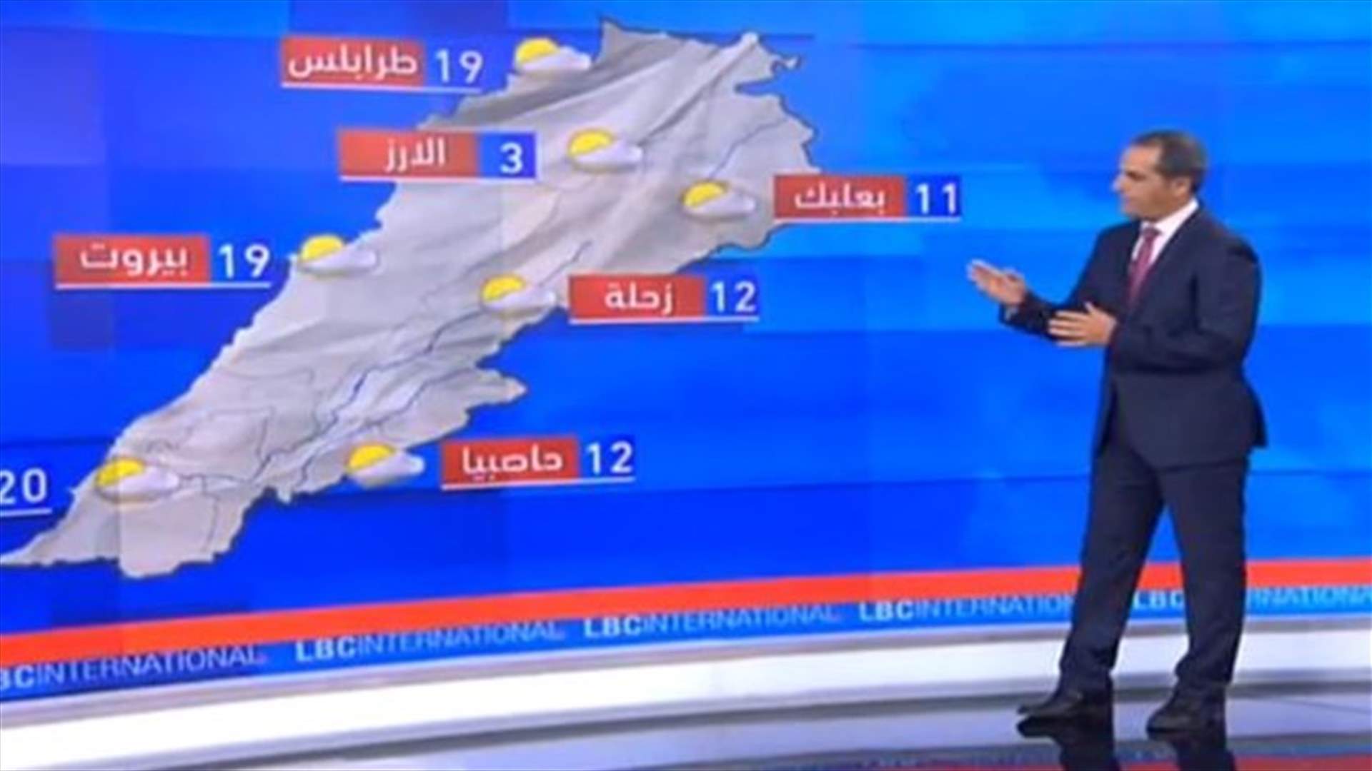 طقس الأحد غائم جزئيا مع احتمال سقوط رذاذ