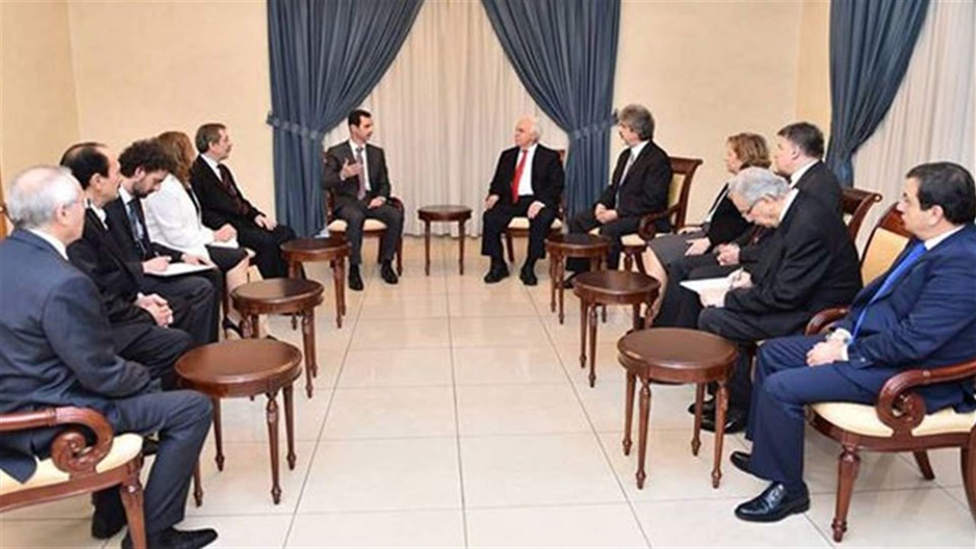 الأسد لوفد الأحزاب التركية: أردوغان يدعم القوى التكفيرية لإرضاء أسياده