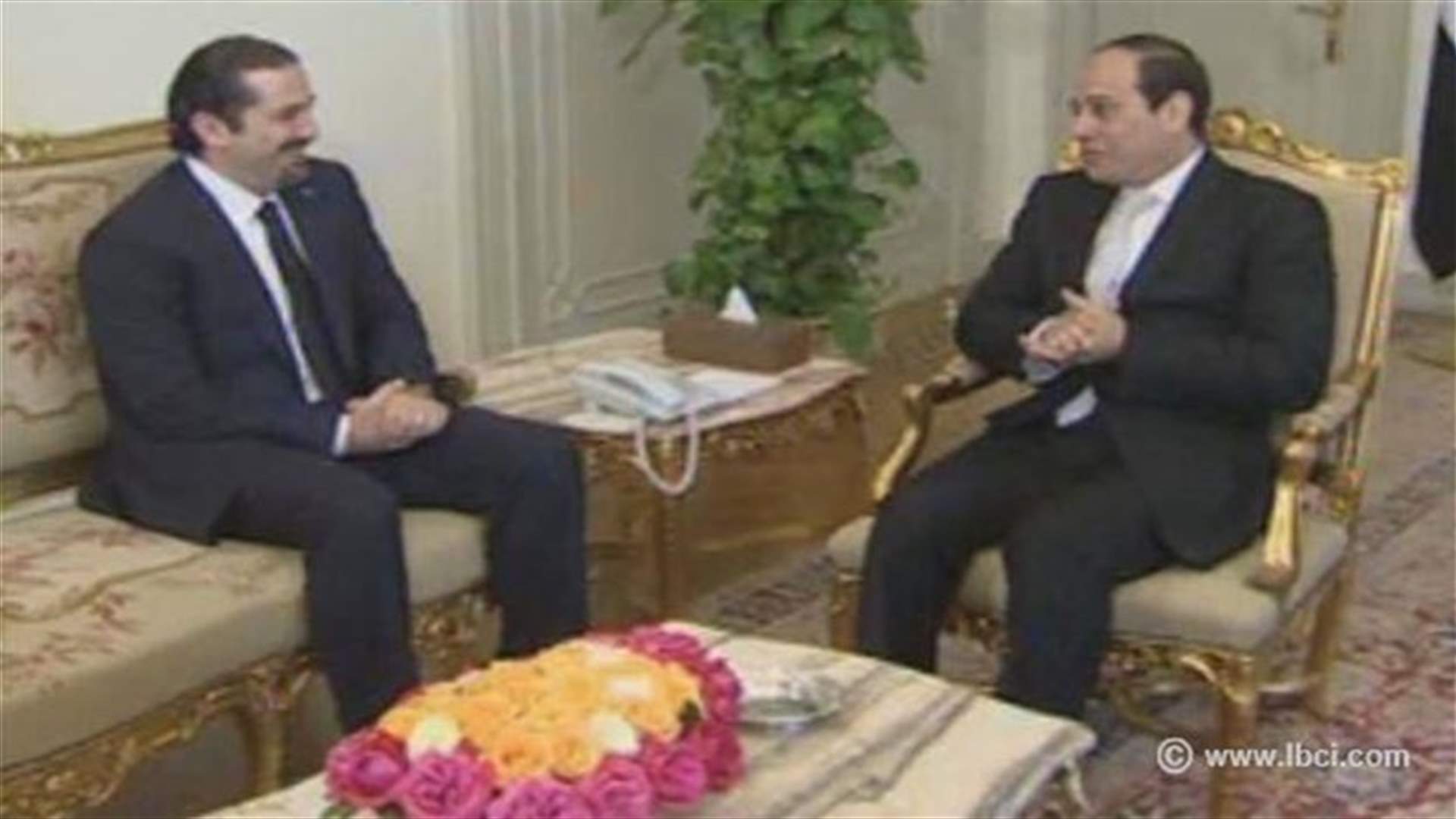 REPORT: Former PM Hariri meets with Egypt’s al-Sisi