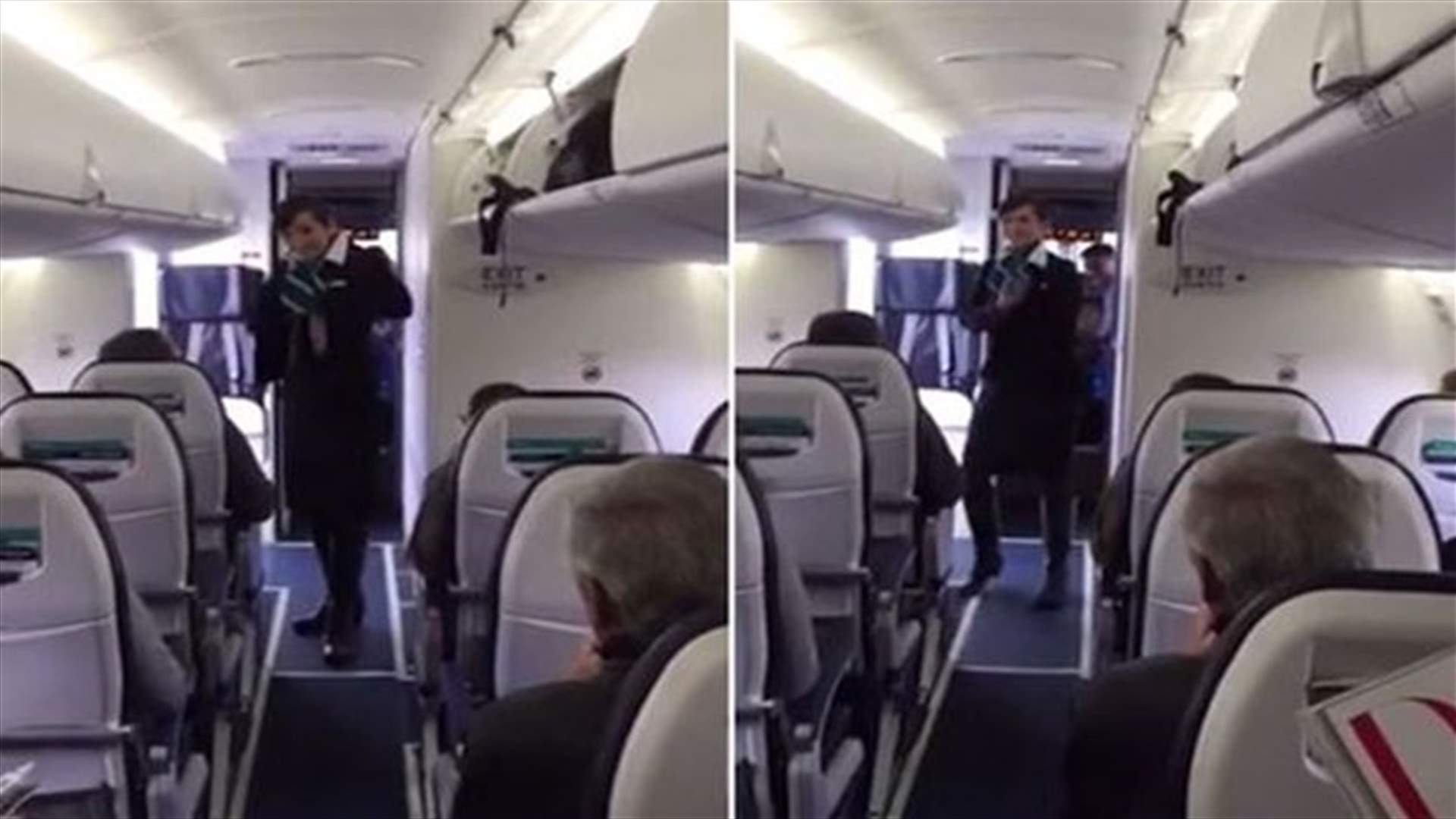 [VIDEO] Flight Attendant Dances To Entertain Passengers Before Takeoff