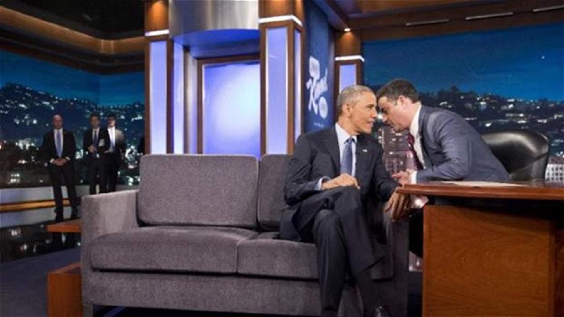 Obama banters with Kimmel, reflects on Ferguson