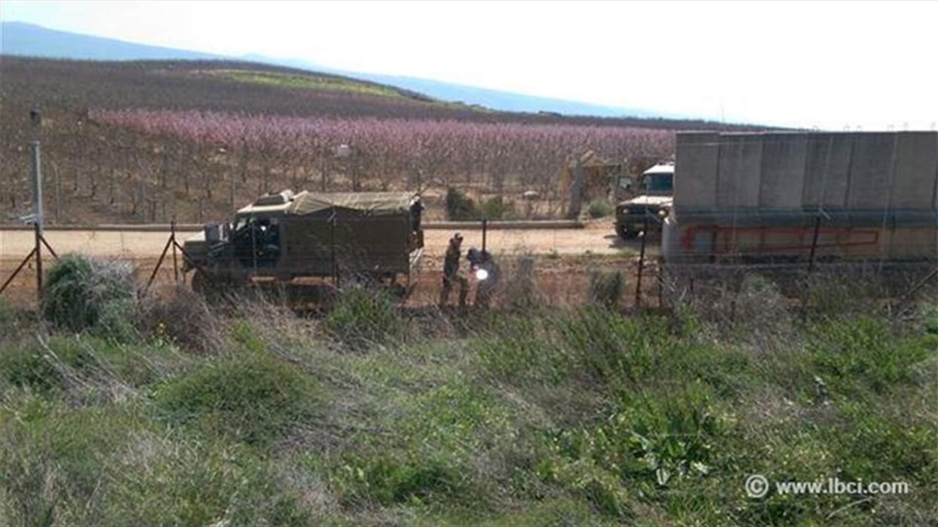 أشغال اسرائيلية قبالة كفركلا 