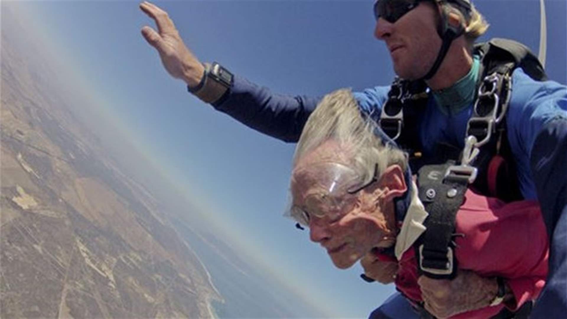 [VIDEO] Centennial Woman Dives With Sharks, Skydives To Celebrate 100th Birthday