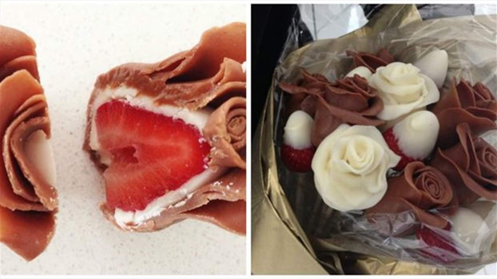 Strawberry Chocolate Flower Bouquet For Mother's Day
