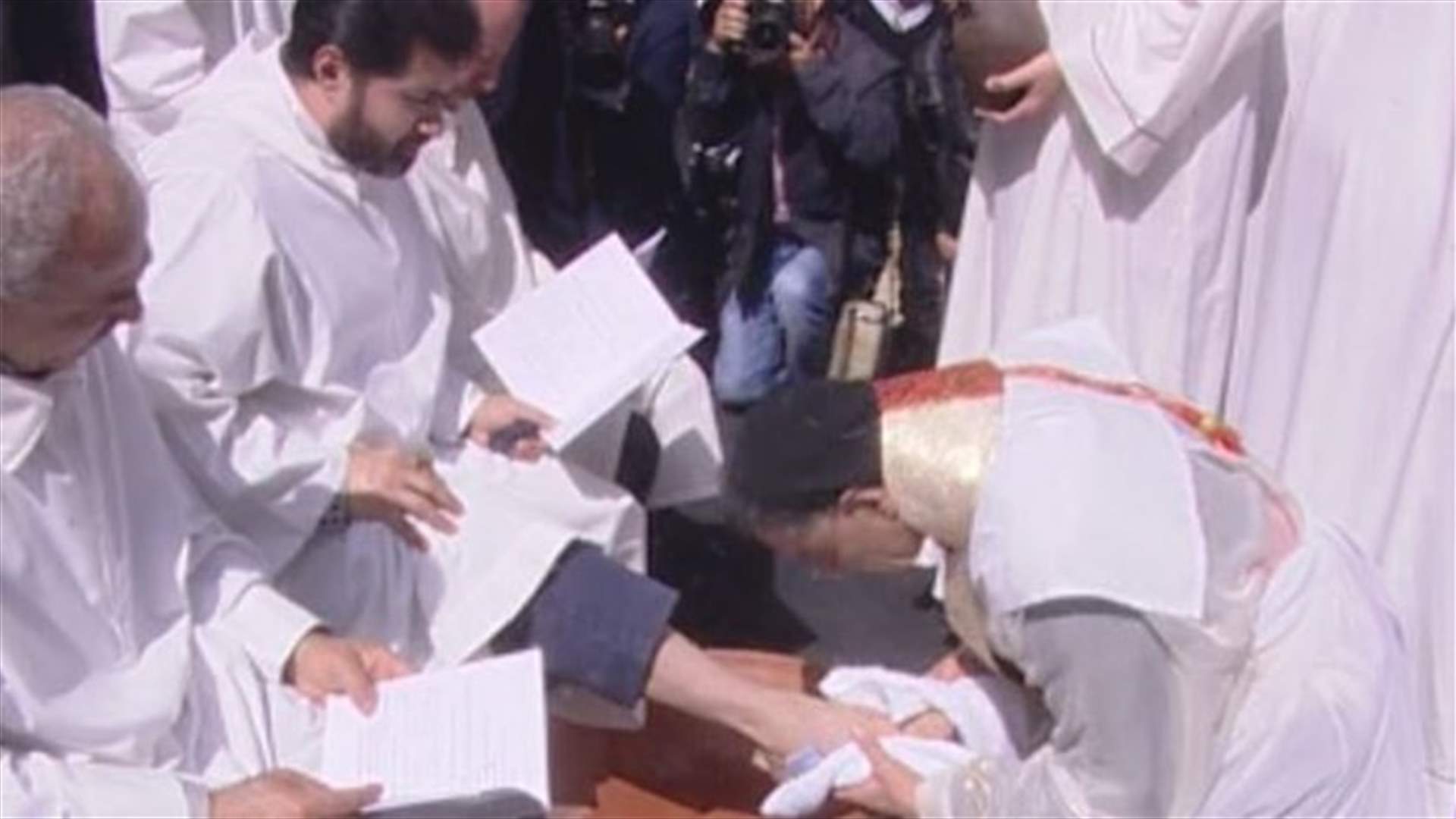 Patriarch Rai heads Maundy Thursday Mass at Roumieh prison