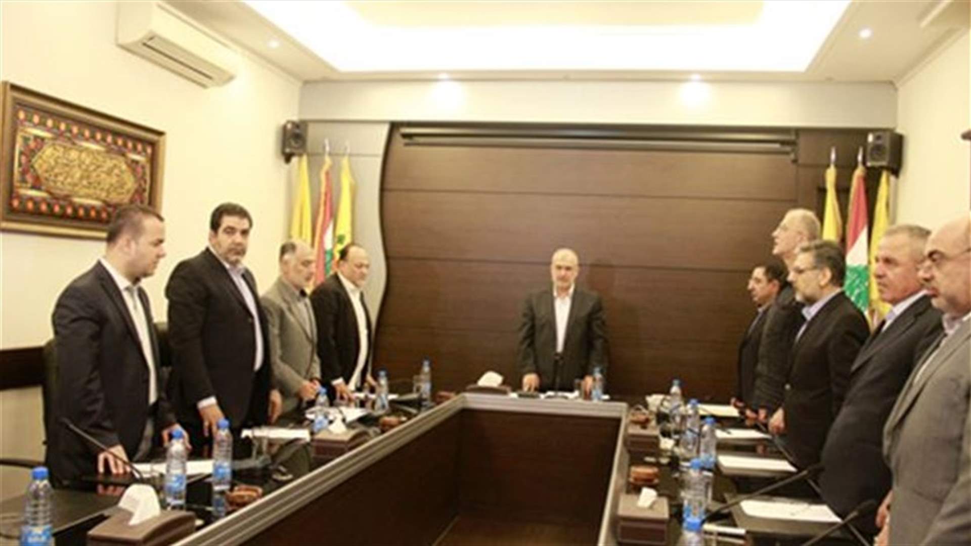 الوفاء للمقاومة : لاعتماد الحل السياسي التفاوضي لتسوية الازمات بالمنطقة