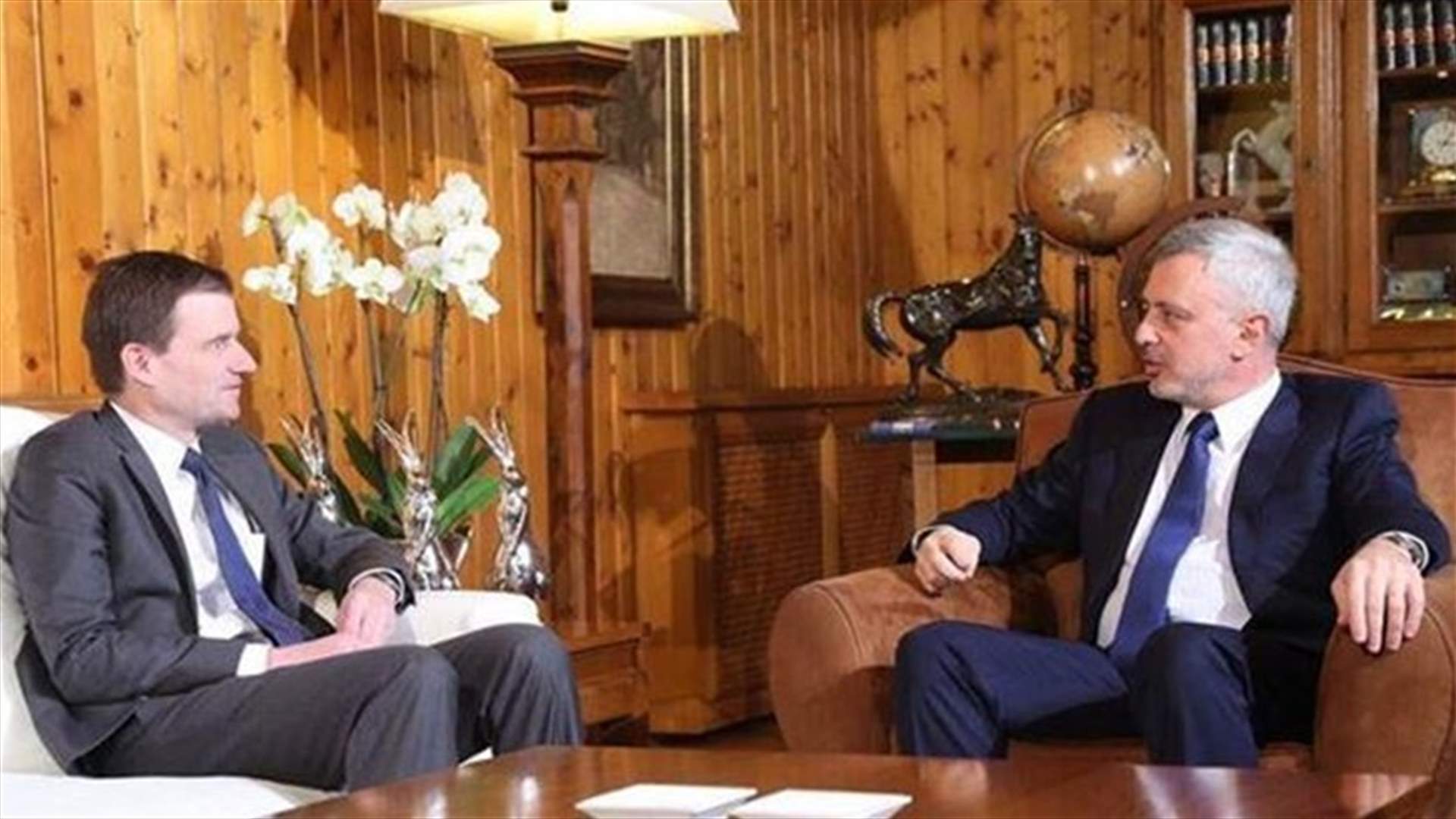 فرنجيه عرض مع السفير الاميركي في بنشعي للأوضاع 