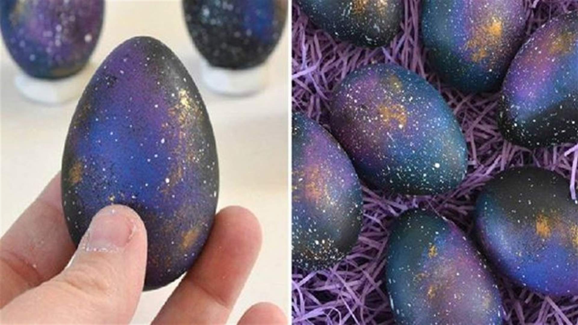 [PHOTOS] How To Make Truly Unique Galaxy Easter Eggs!