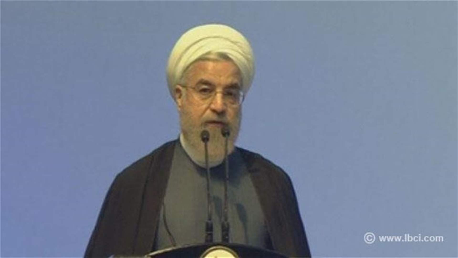روحاني : الحظر المفروض على ايران غير مشروع 