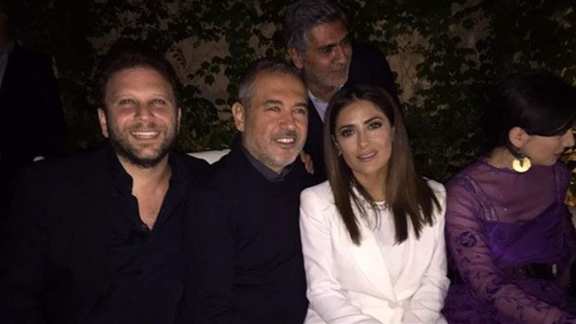 بالصور: سلمى حايك في ضيافة ايلي صعب