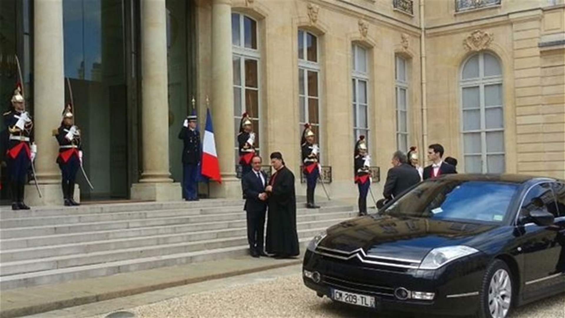 Patriarch Rai meets with France’s Hollande at Elysee
