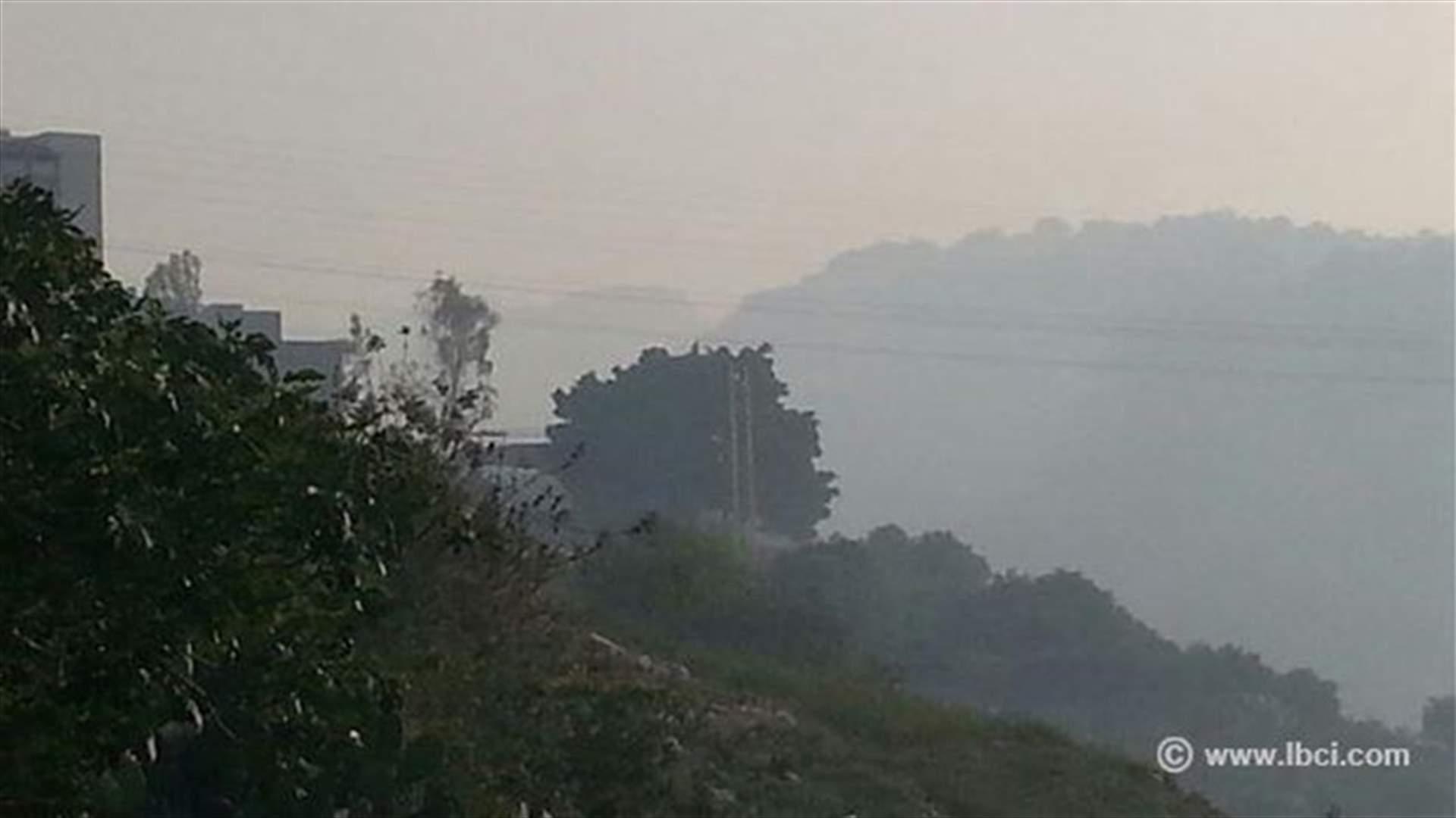 بالصور: حريق في مكب حبالين في جبيل 