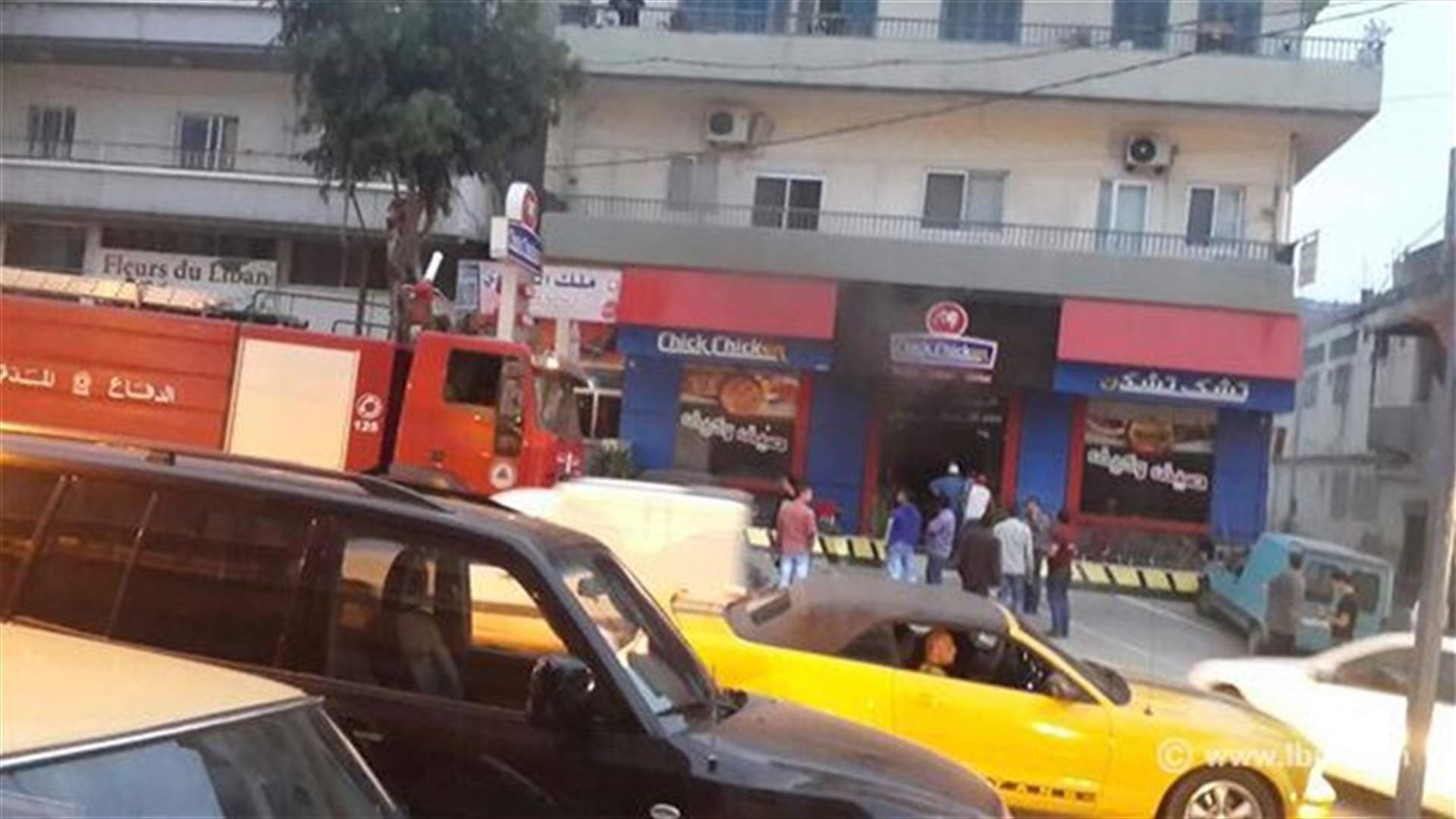 إصابة بحالة اختناق نتيجة حريق في بلدة حلبا 