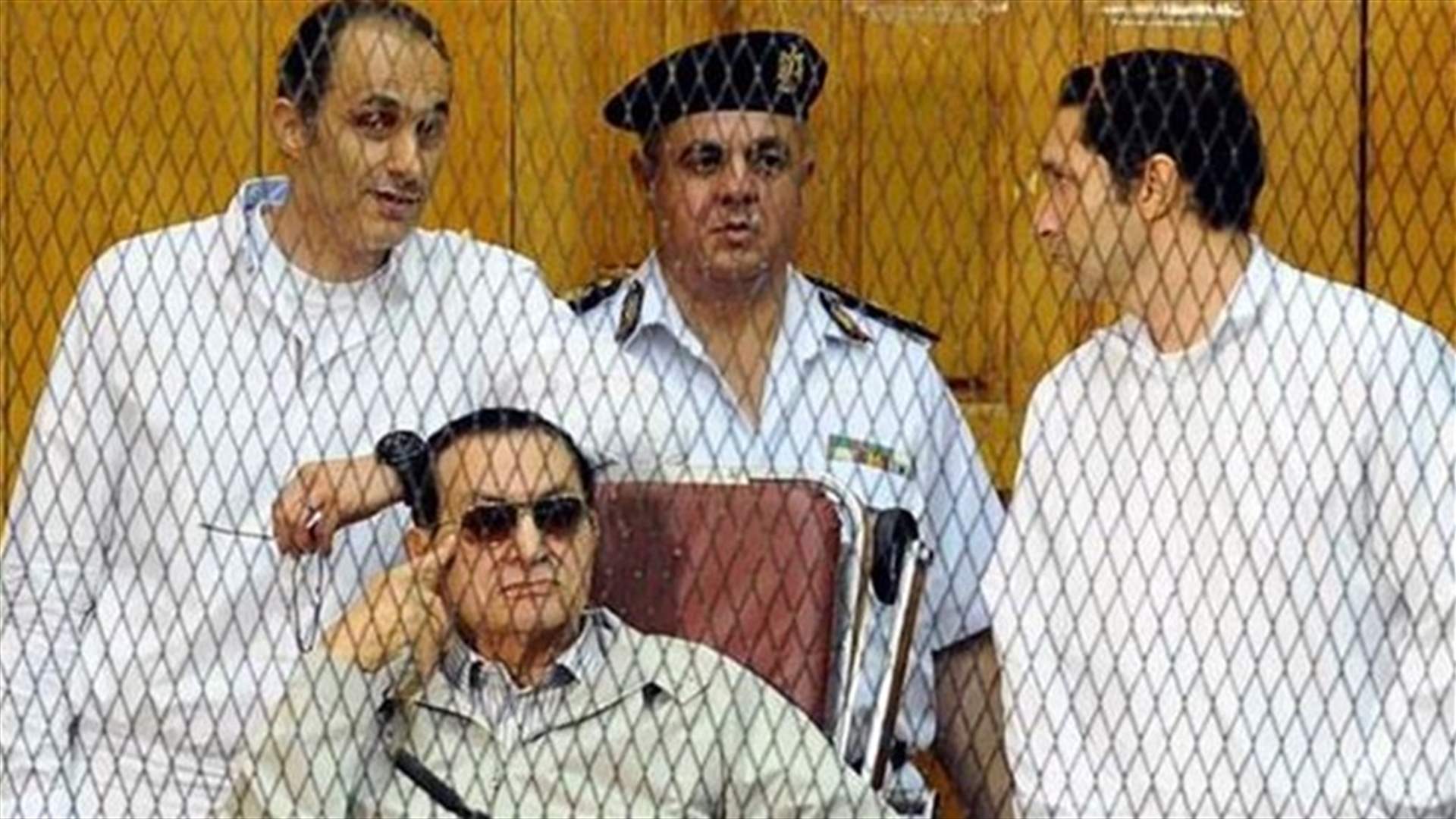 Egyptian court sentences Mubarak, sons to 3 years in jail