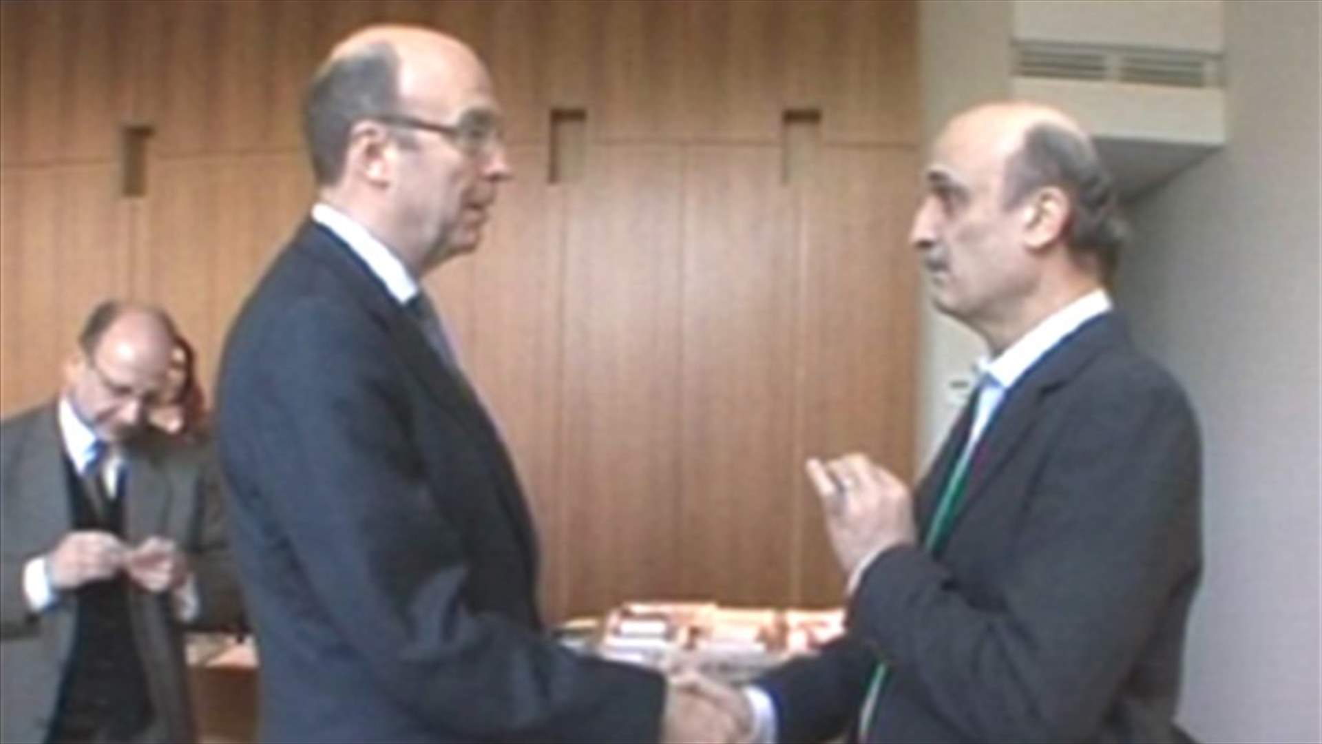 Geagea tackles latest local developments with Plumbly  