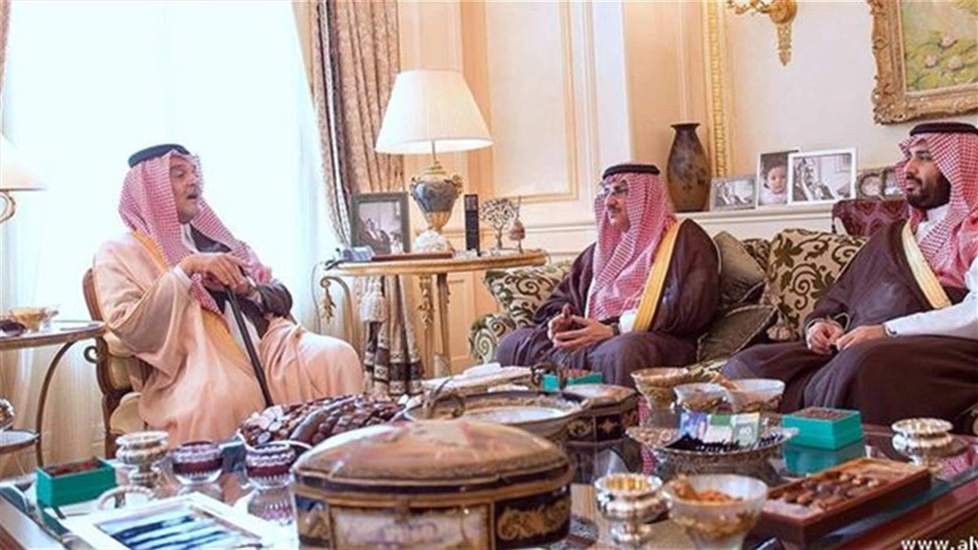 الفيصل التقى الاميرين محمد بن نايف ومحمد بن سلمان قبيل مغادرتهما الى الولايات المتحدة