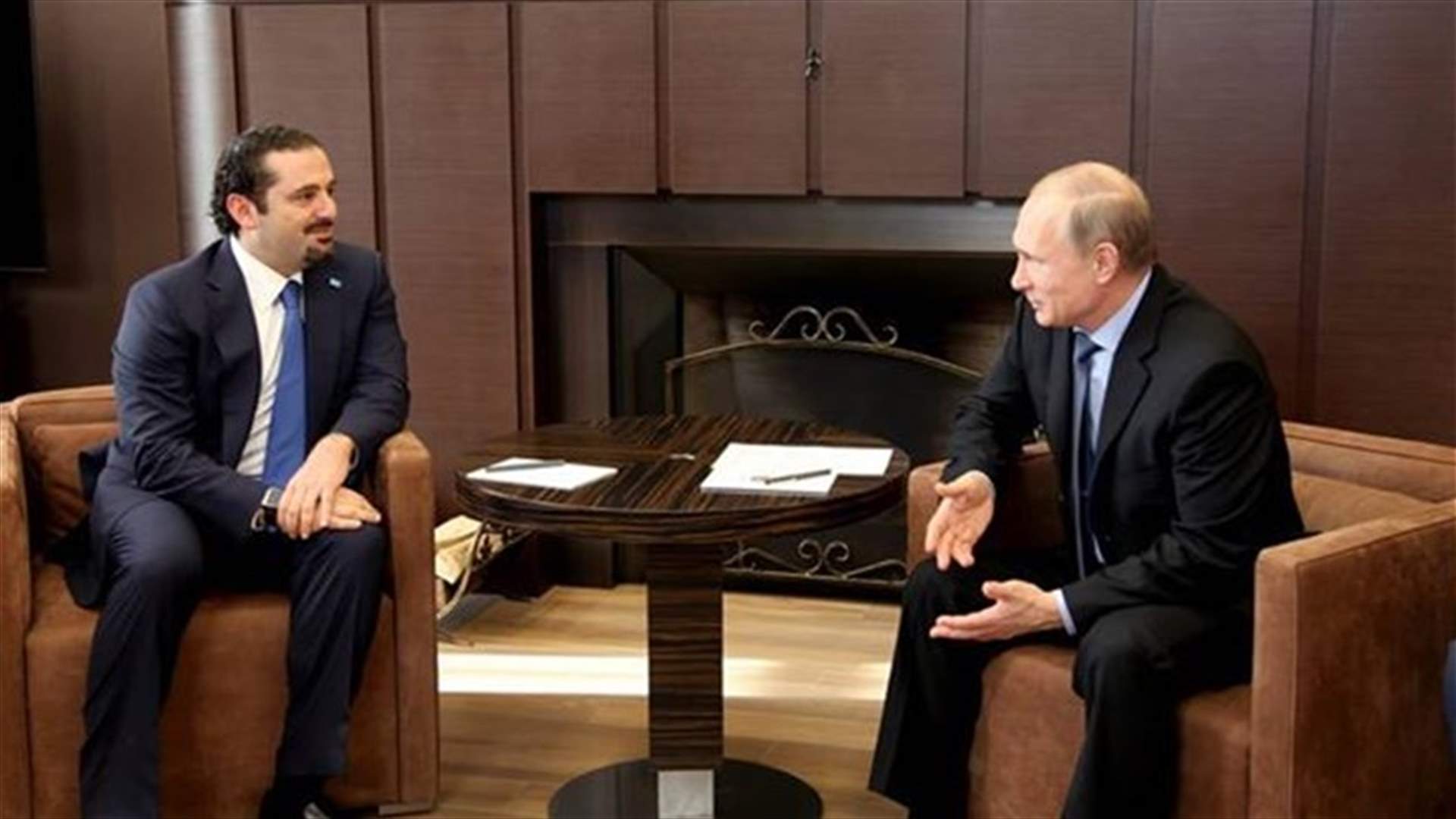 Future Movement leader Hariri meets Russia’s Putin