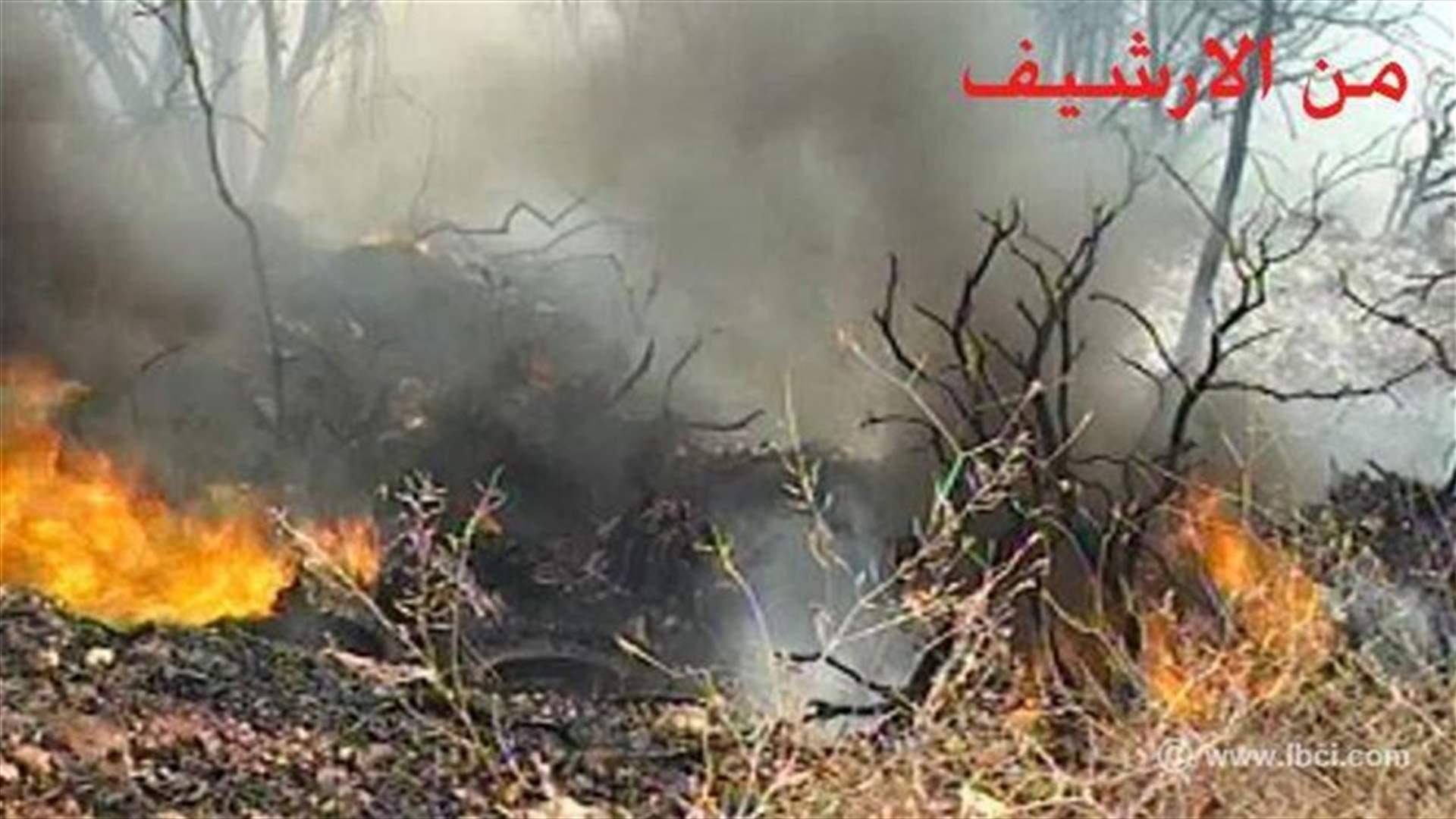  حريق كبير في خراج بحويتا 