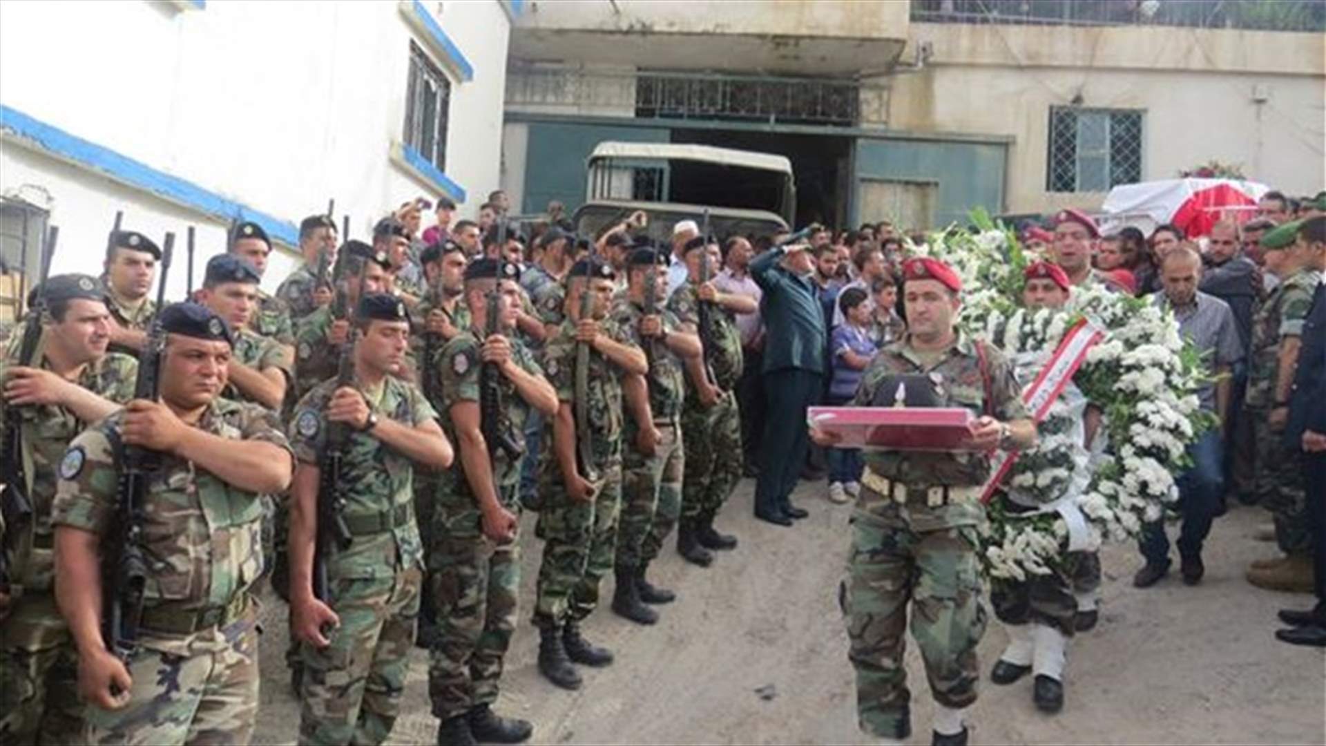 قيادة الجيش شييعت المجند ساري صوان في مجدل عنجر 