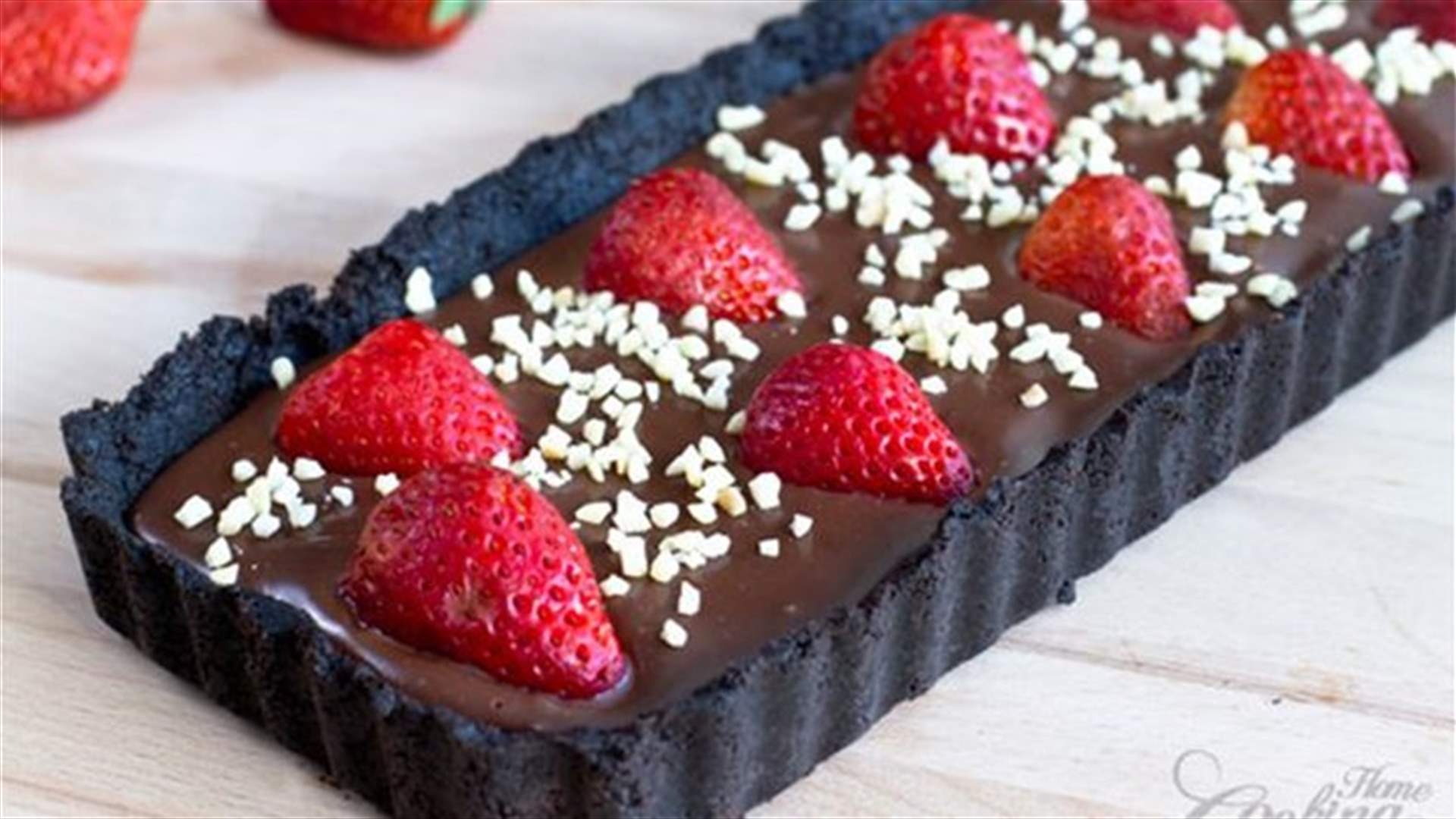 [VIDEO] Easy No-Bake Strawberry Chocolate Tart Recipe 