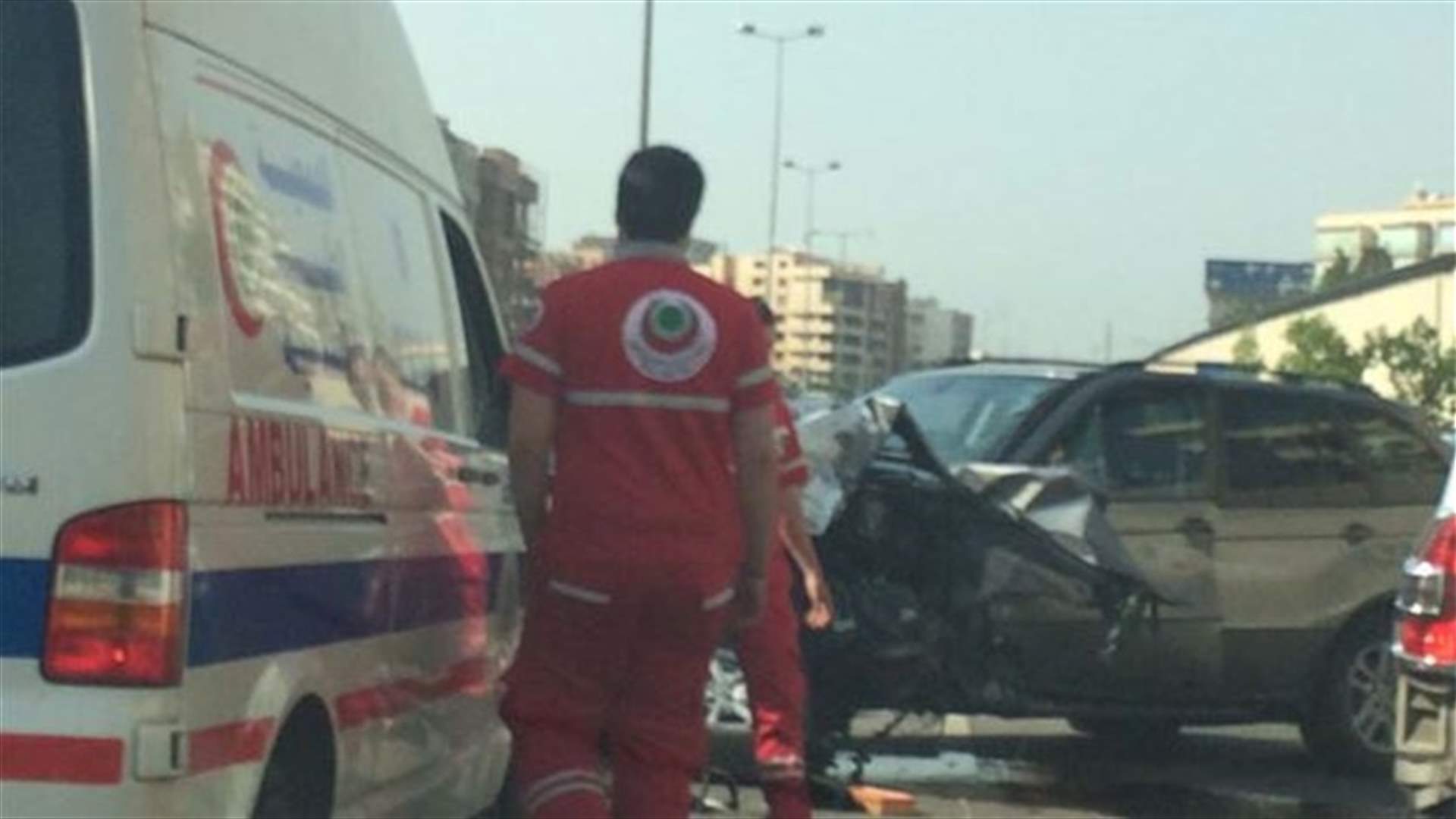 جريحان جراء حادث سير على طريق المطار
