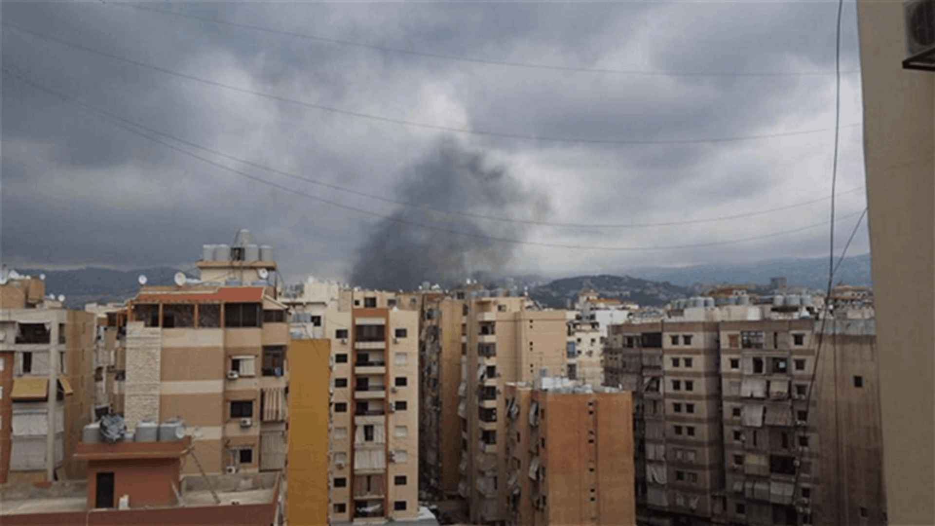 Firefighters struggle to put out blaze in Hadath warehouses