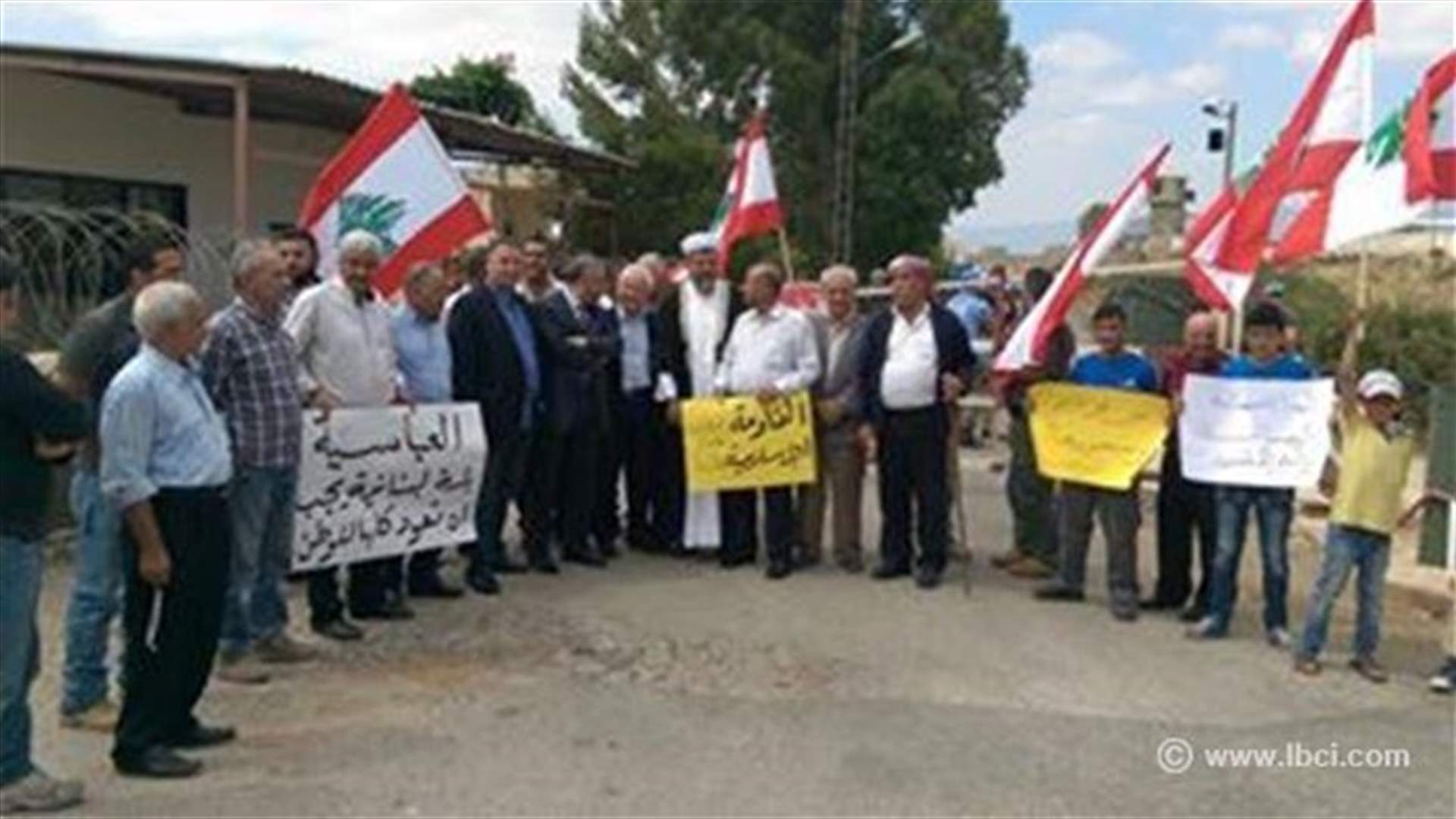   اعتصام في بلدة العباسية الجنوبية 