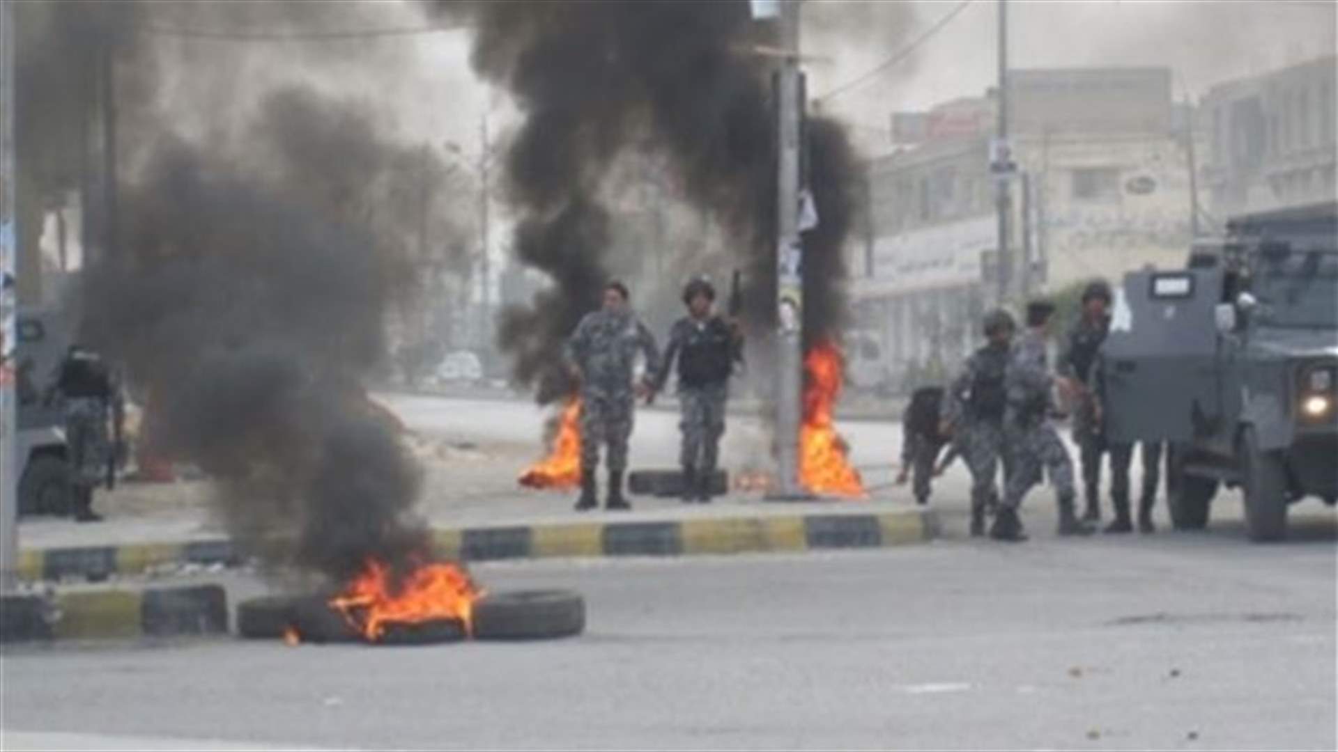 اعمال شغب بمعان الاردنية بعد مقتل 2 من المطلوبين جنائيا