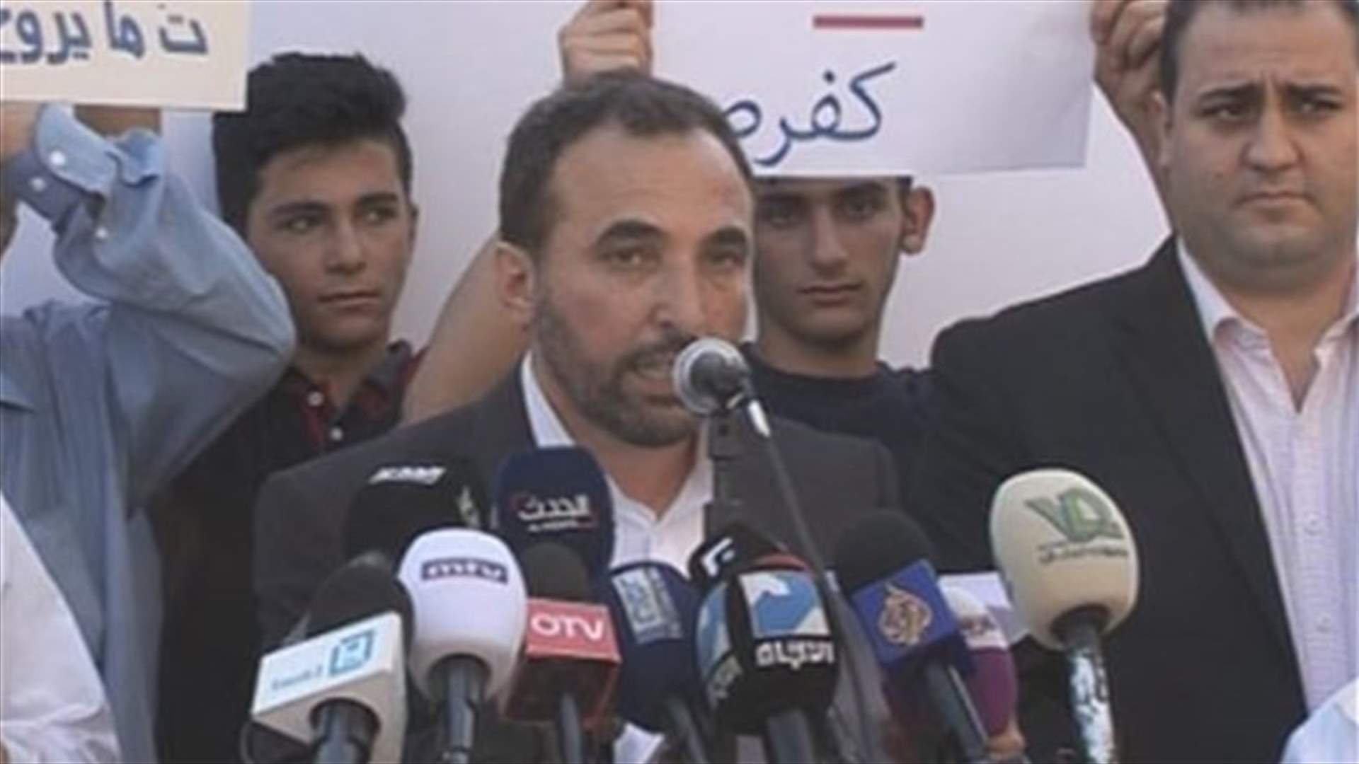 اعتصام "عملا للوحدة ورفضا للفتنة" في رياض الصلح