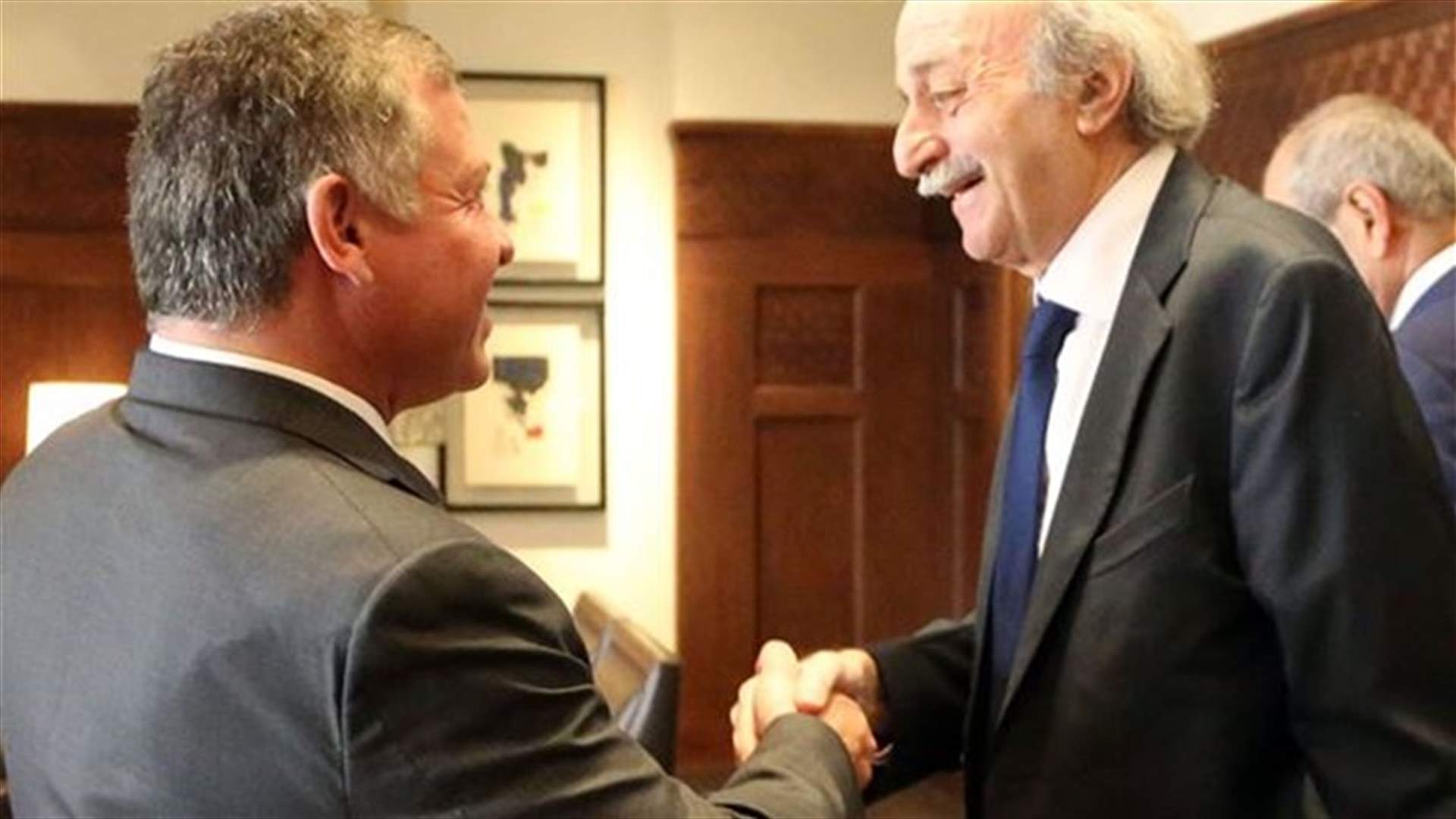 العاهل الاردني استقبل جنبلاط