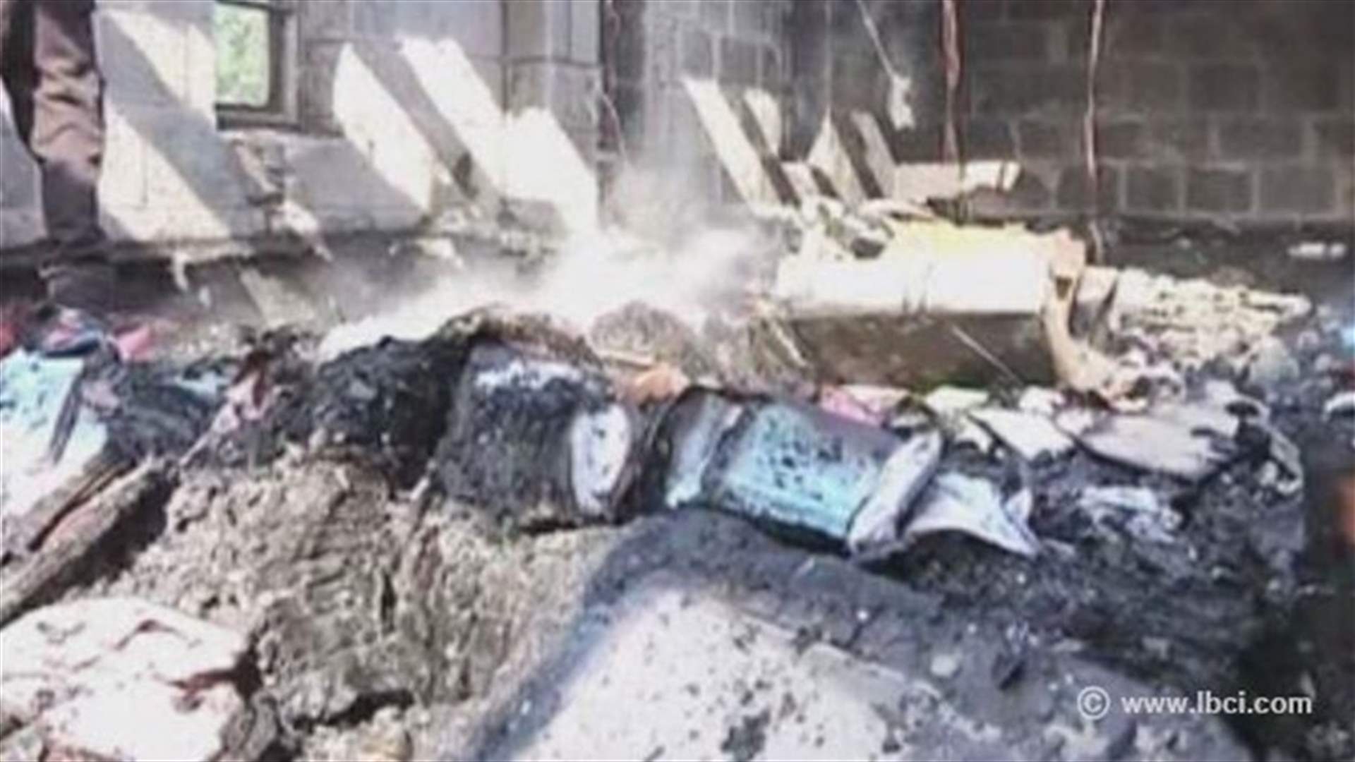 حريق بكنيسة الخبز والسمك على ضفاف بحيرة طبريا