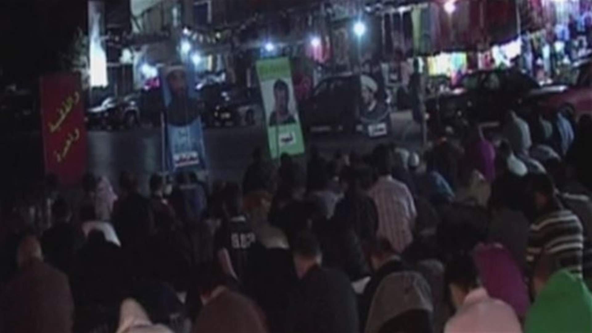 صلاة التراويح في نقطة المصنع تضامنا مع الموقوفين الاسلامين