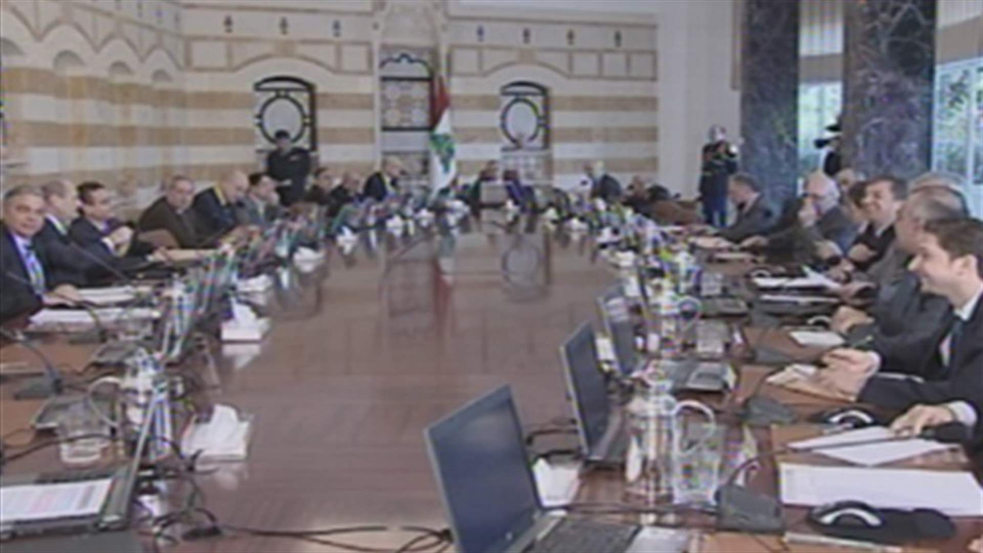 مجلس الوزراء انعقد برئاسة سليمان في بعبدا